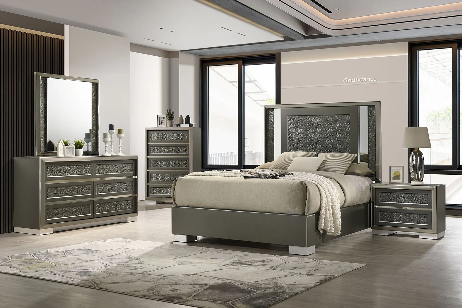 Leyland 5 Pc. Queen Bedroom Set w/ 2NS - Image 2
