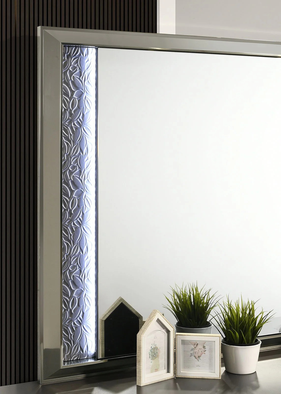 Leyland Mirror w/ LED, Dark Gray - Image 3