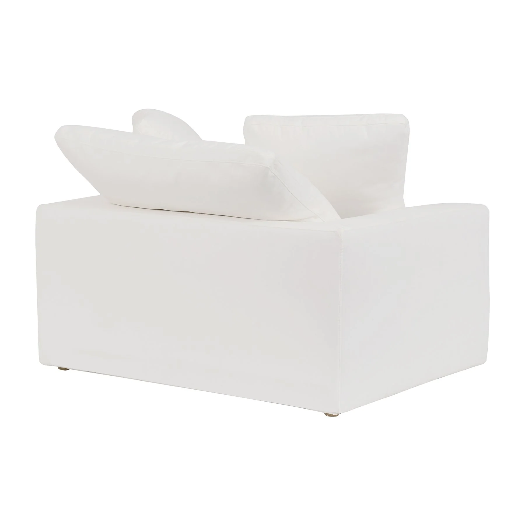 Liberty 51.5" Upholstered Chair and a Half in Pearl - Image 3