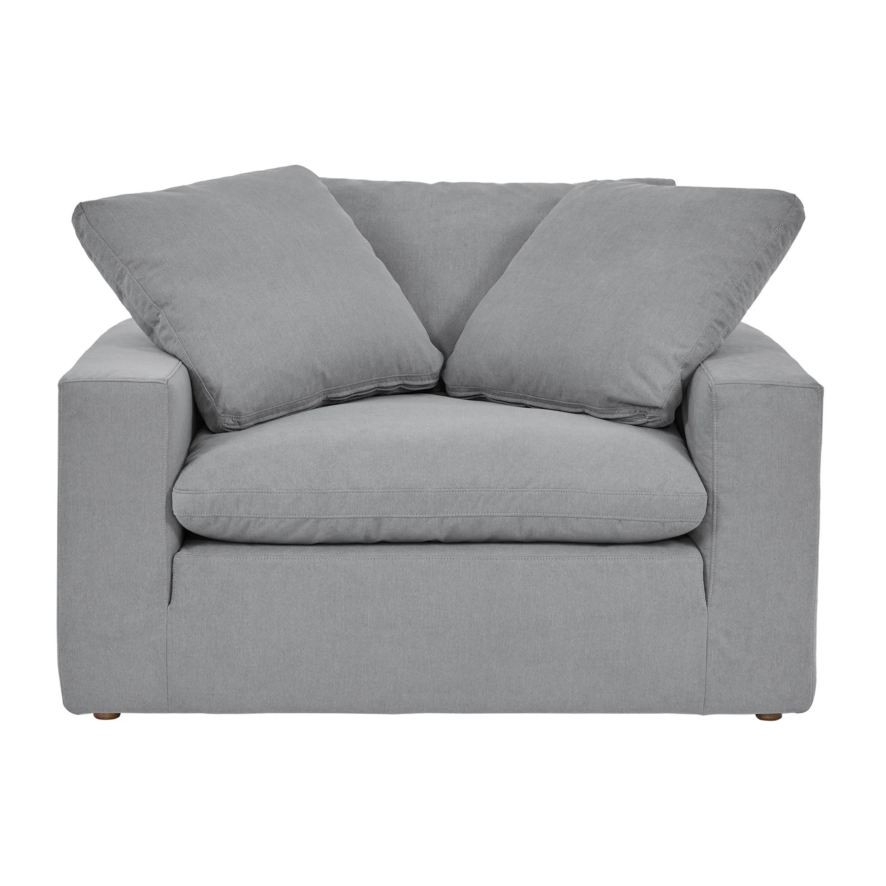 Liberty 51.5" Upholstered Chair and a Half in Slate Gray - Image 2
