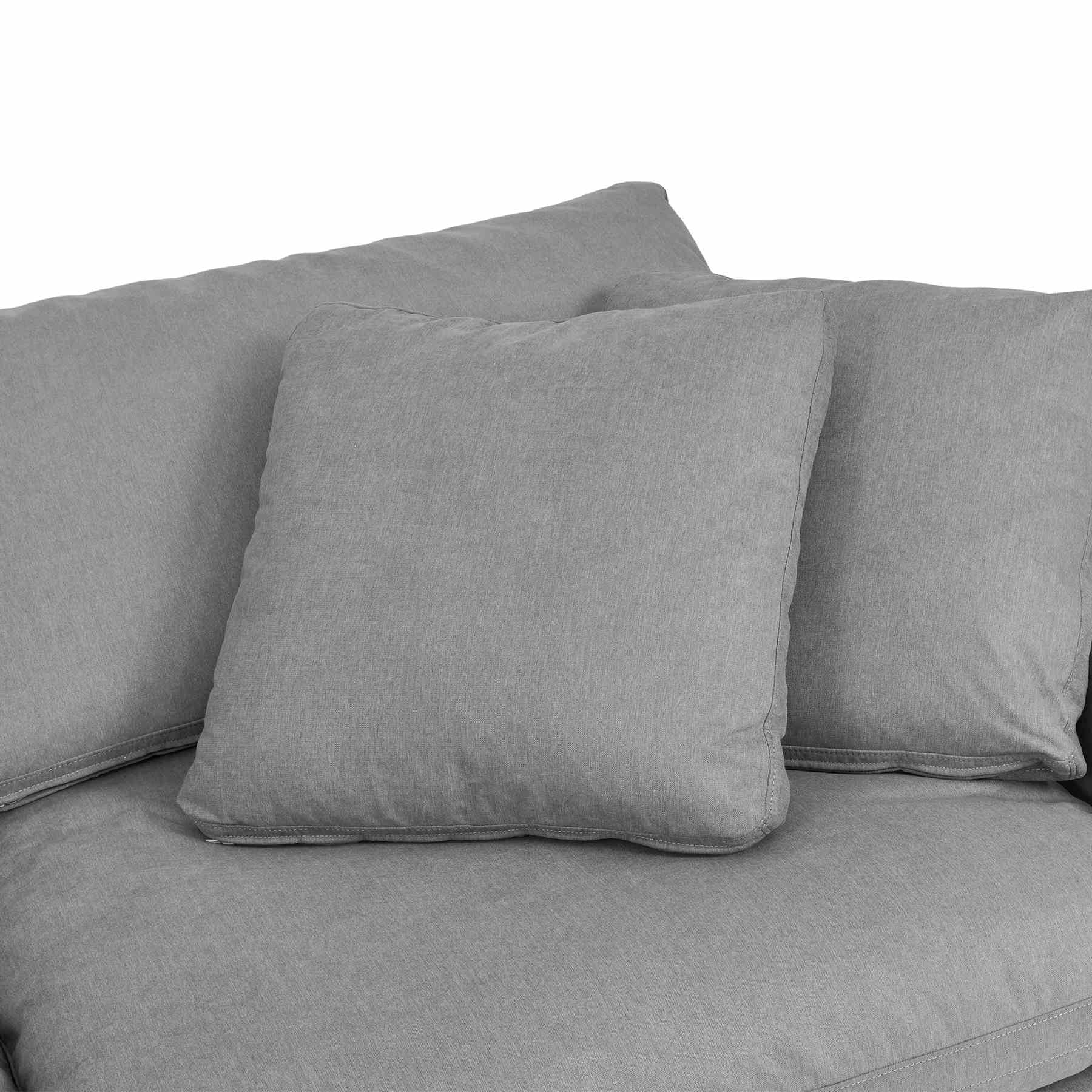 Liberty 96.5" Upholstered Sofa in Slate Gray - Image 4