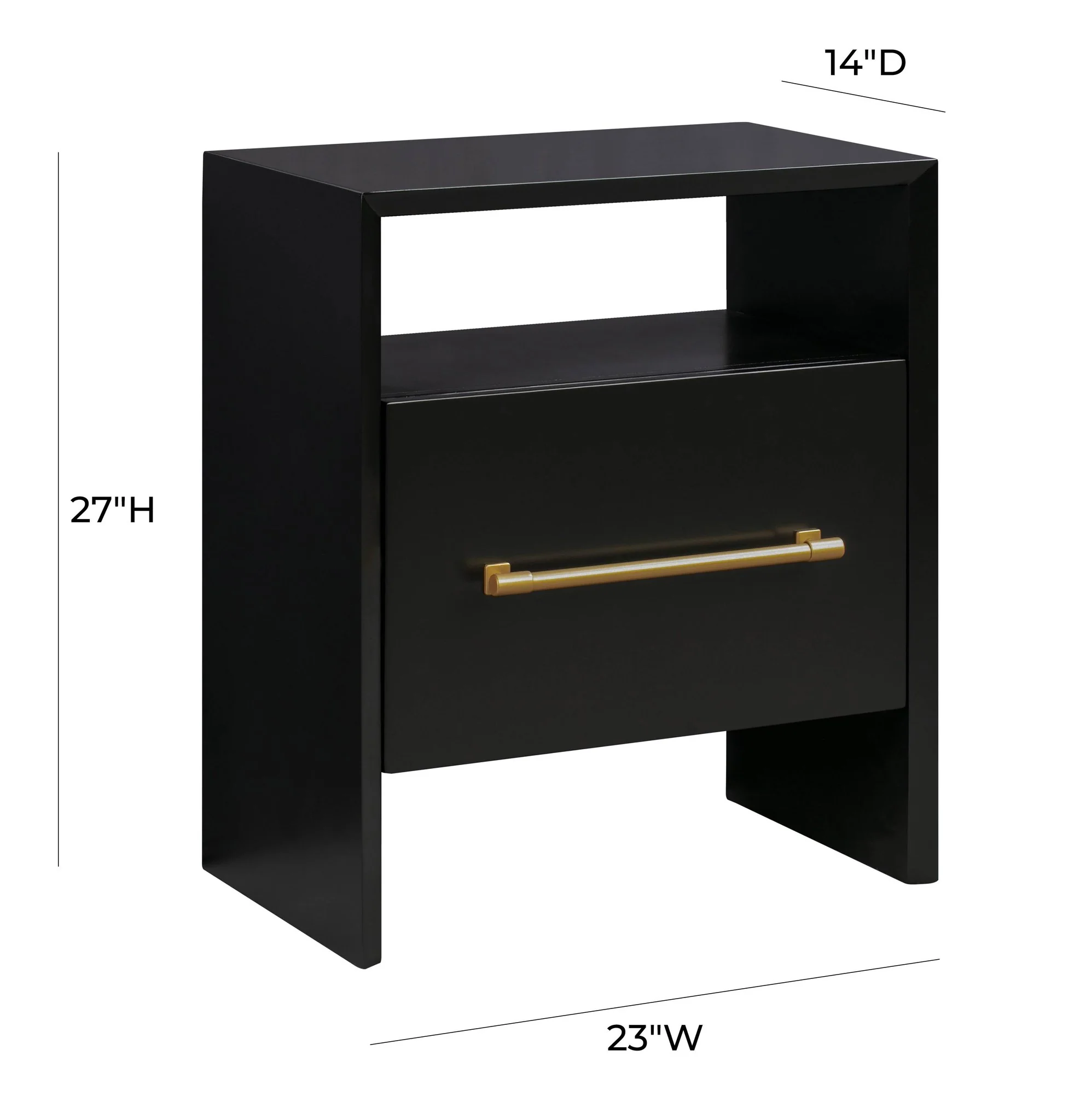 Libre Black Nightstand - Image 8