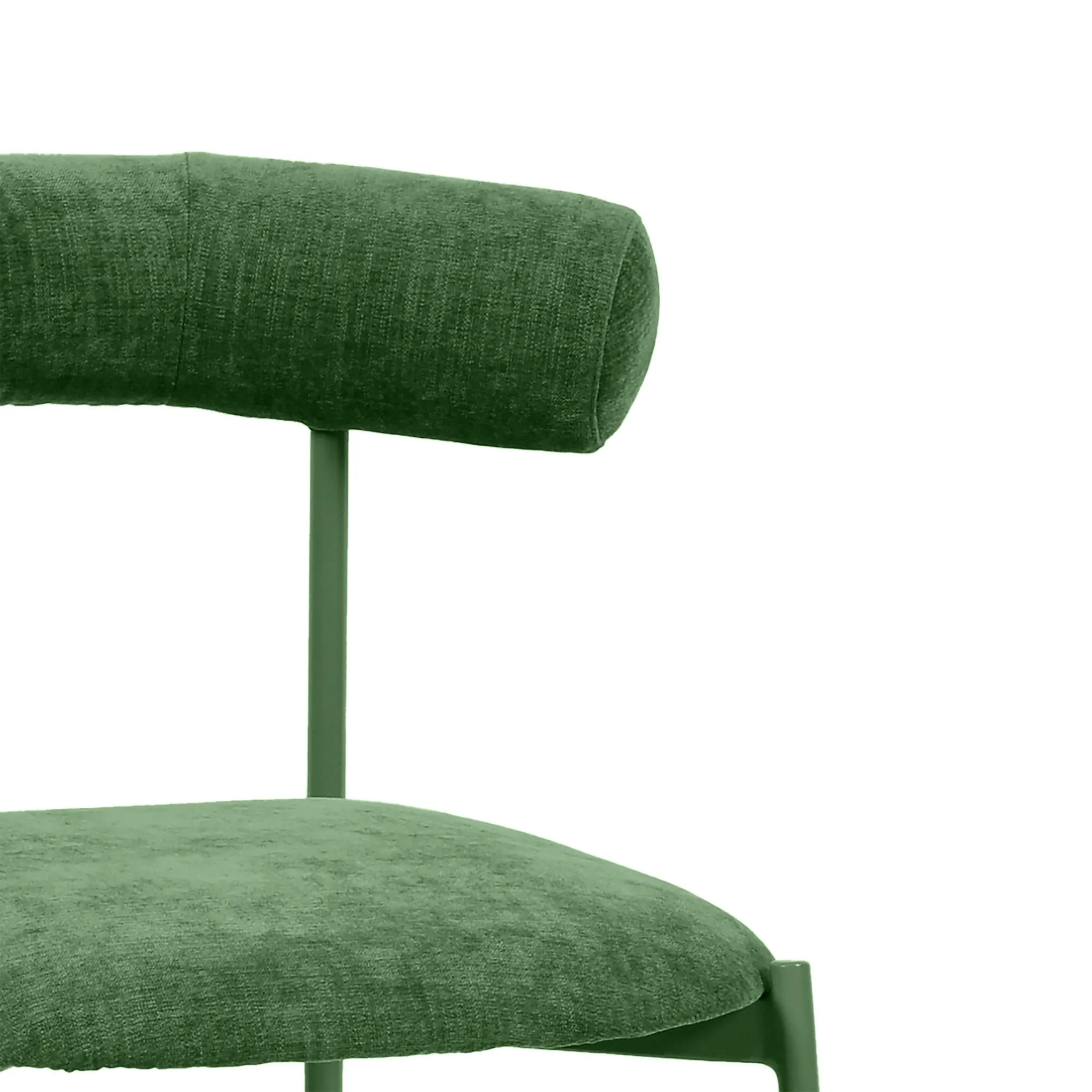 Liliana Forest Green Performance Velvet Counter Stool - Image 5