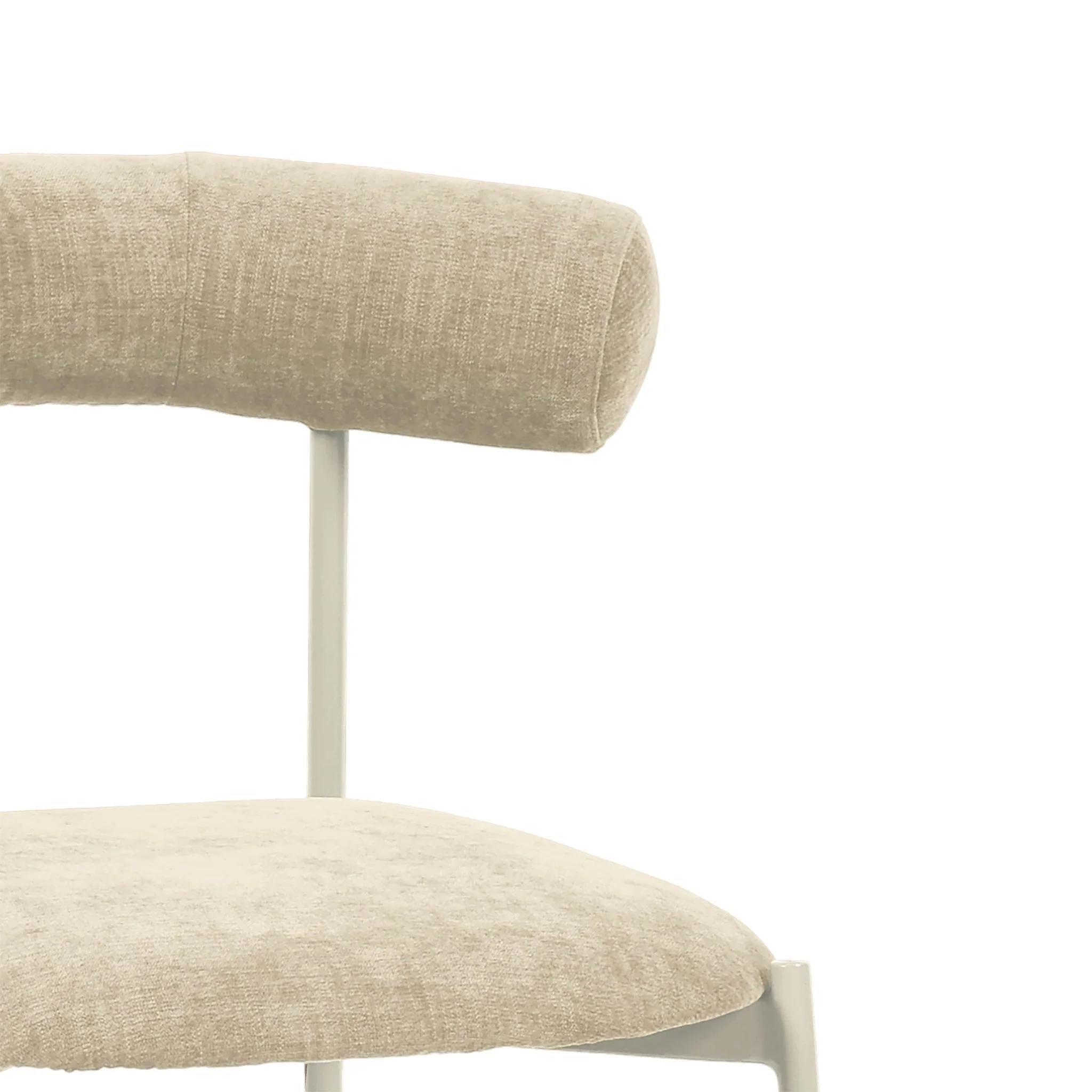 Liliana Taupe Performance Velvet Counter Stool - Image 4