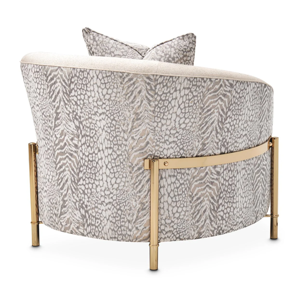 Lisbon Accent Chair - Opal/Gold - Image 4
