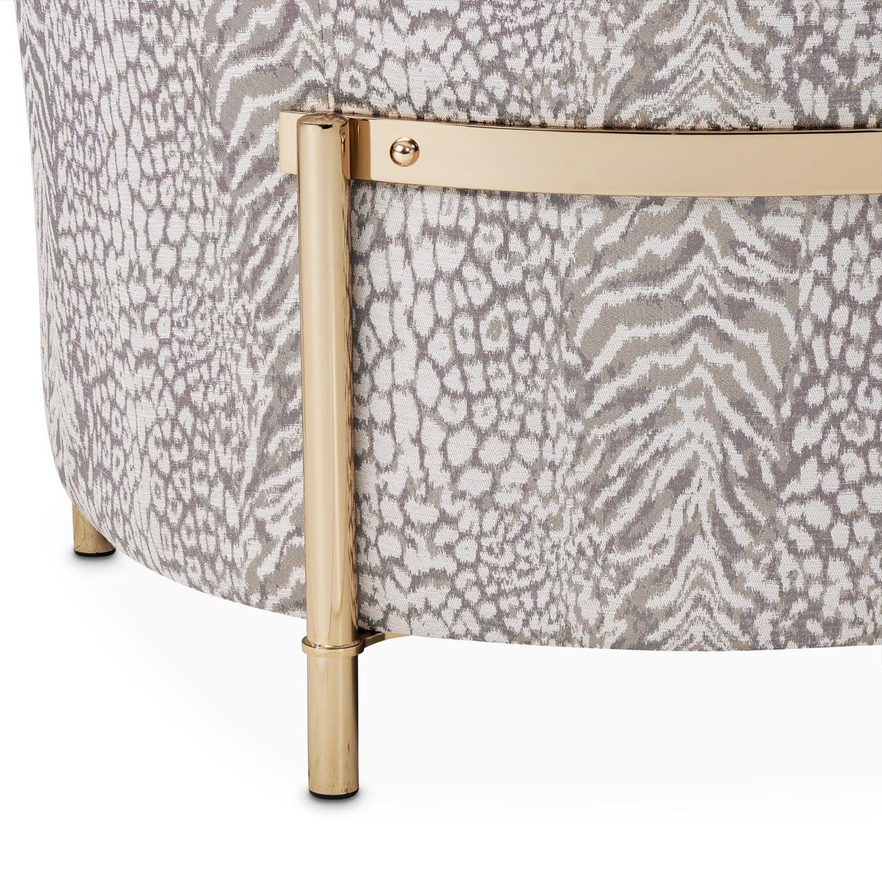 Lisbon Accent Chair - Opal/Gold - Image 5