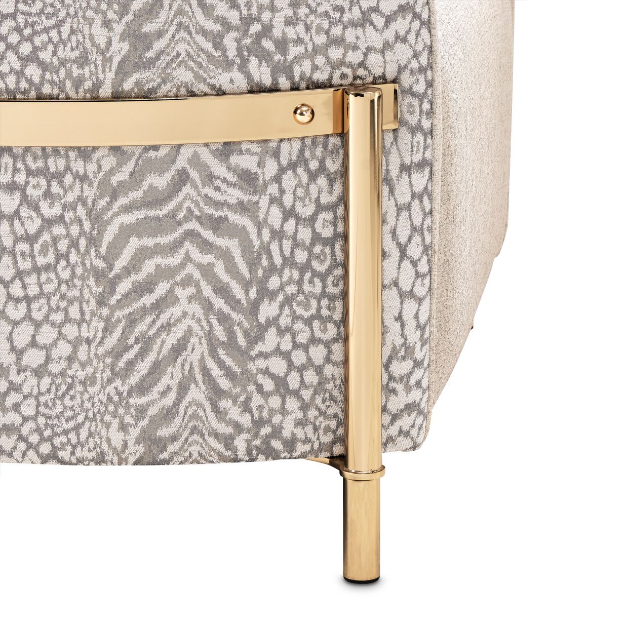 Lisbon Accent Chair - Opal/Gold - Image 9
