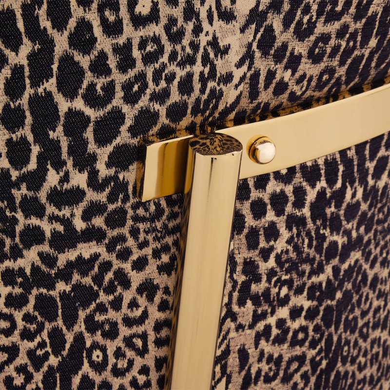 Lisbon Loveseat - Onyx/Gold - Image 20