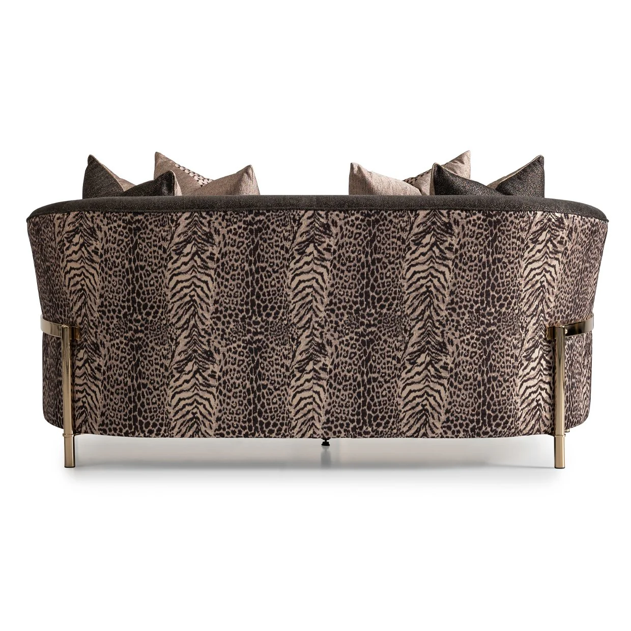 Lisbon Loveseat - Onyx/Gold - Image 6