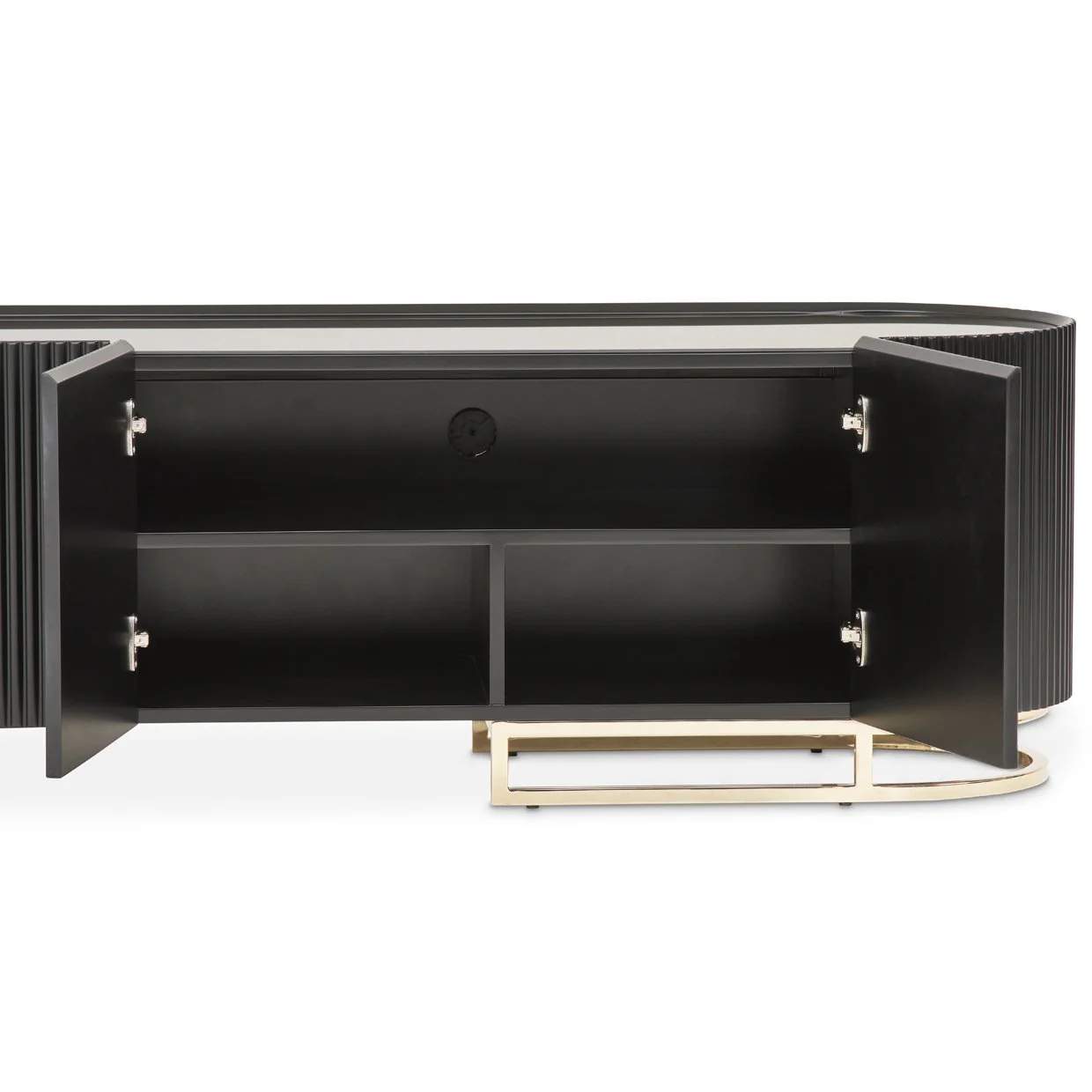 Lisbon Media Cabinet - Silken Matte Black - Image 7