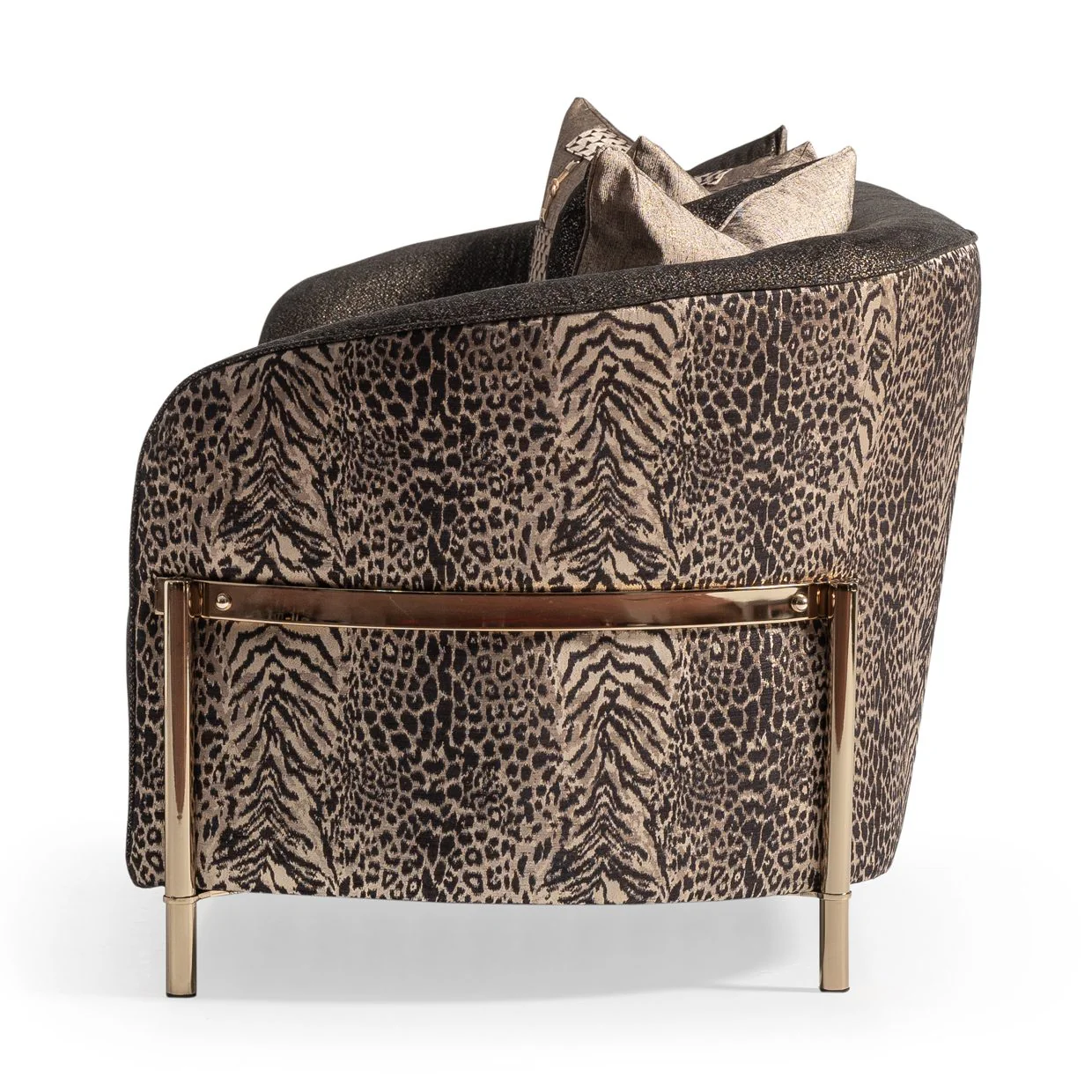 Lisbon Sofa - Onyx/Gold - Image 4