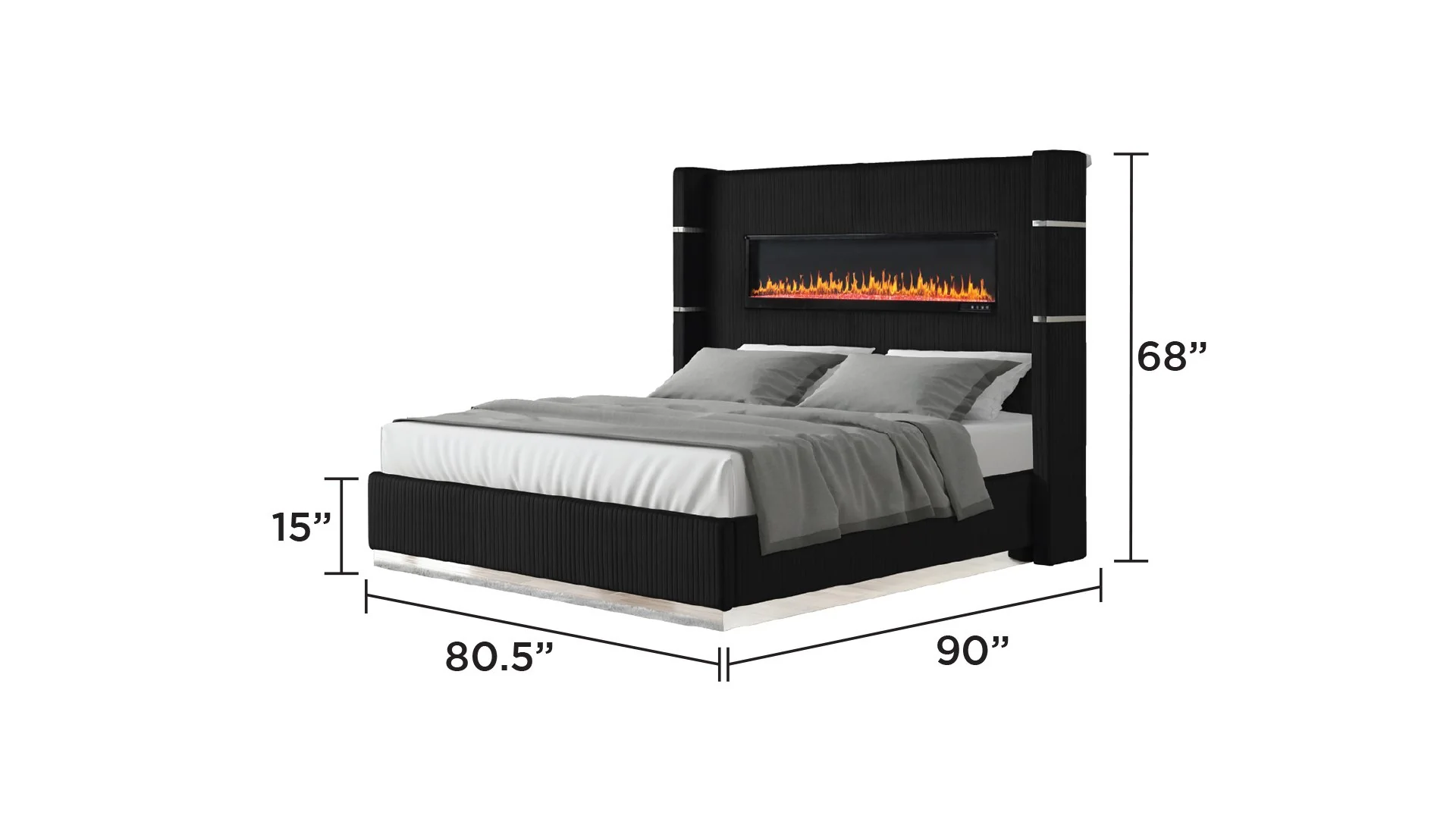 Lizelle King 4 Pc Bedroom Set Blue - Image 6