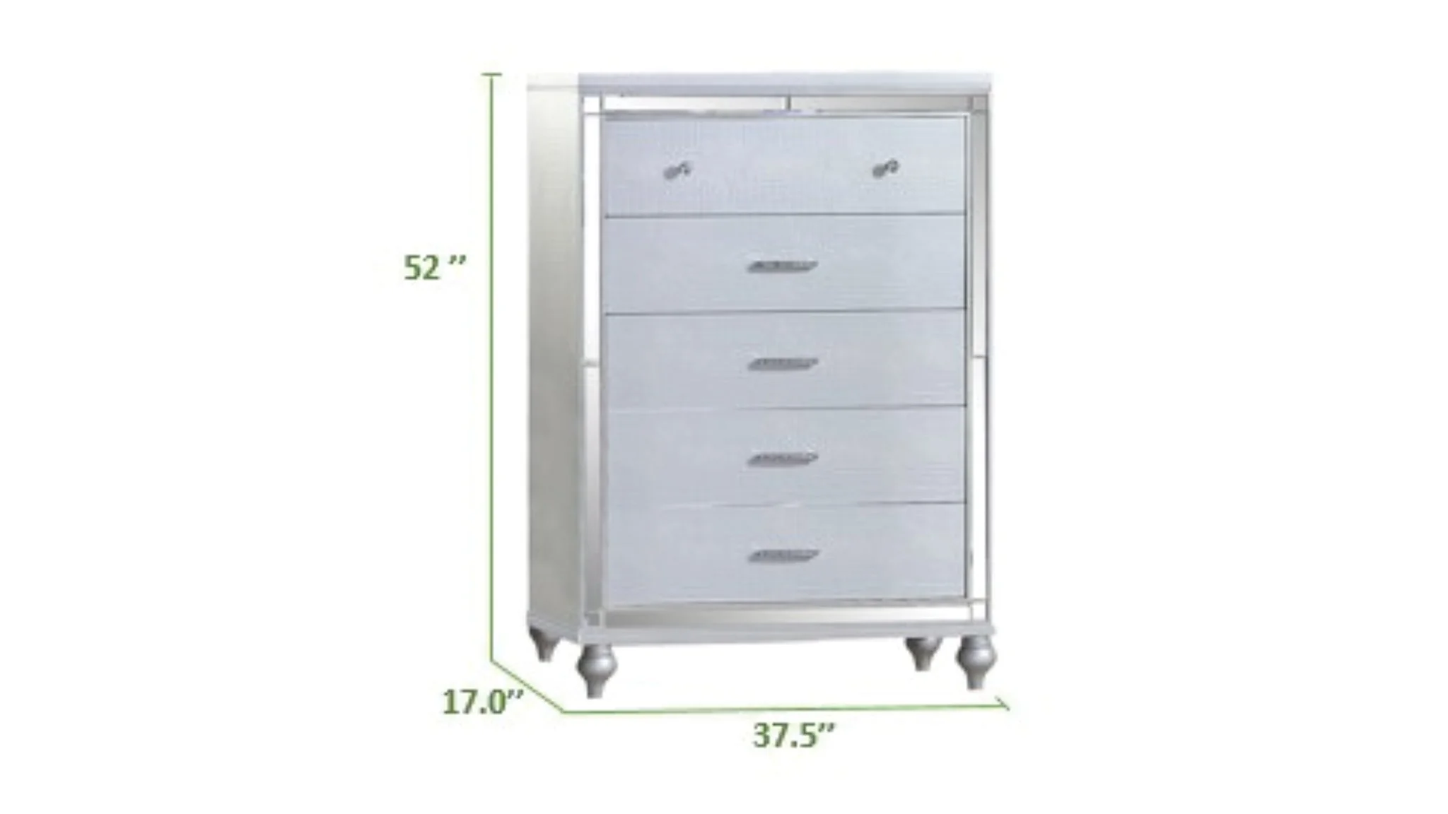 Lizelle King 5 Pc Bedroom Set Gray - Image 17