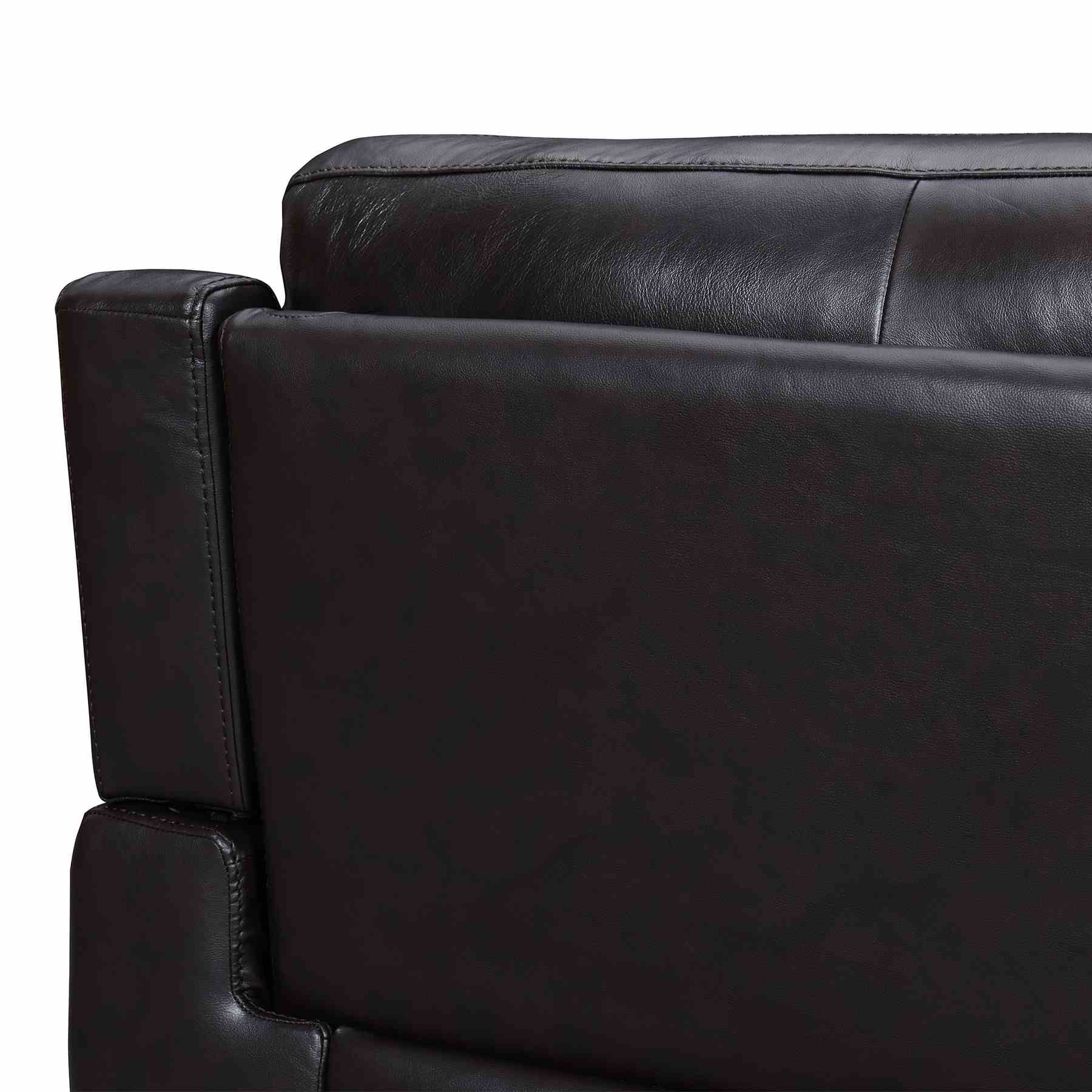 Lizette 78" Brown Leather Power Recliner Sofa with USB - Image 5