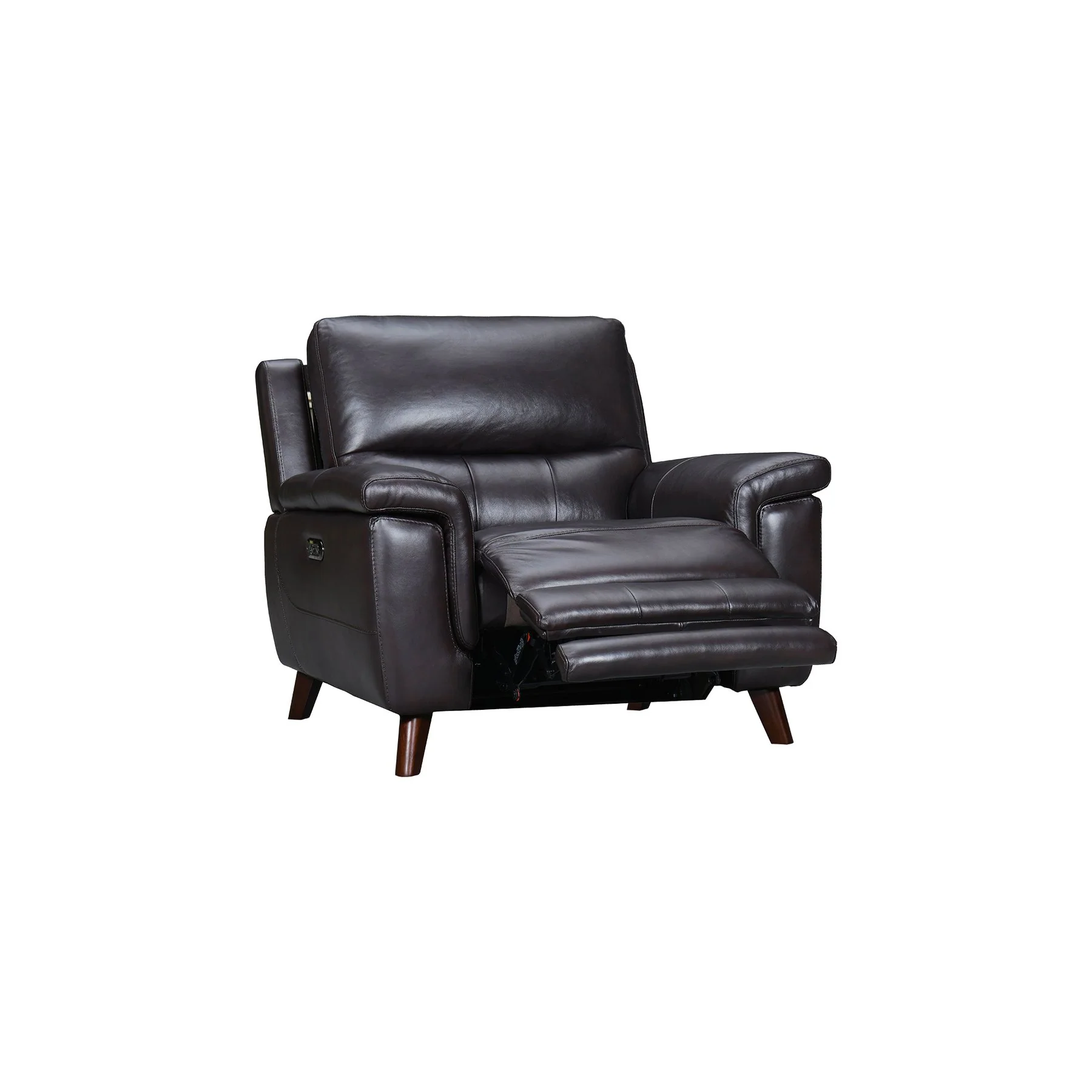 Lizette Brown Leather Power Recliner 3 Piece Living Room Set with USB - Image 7