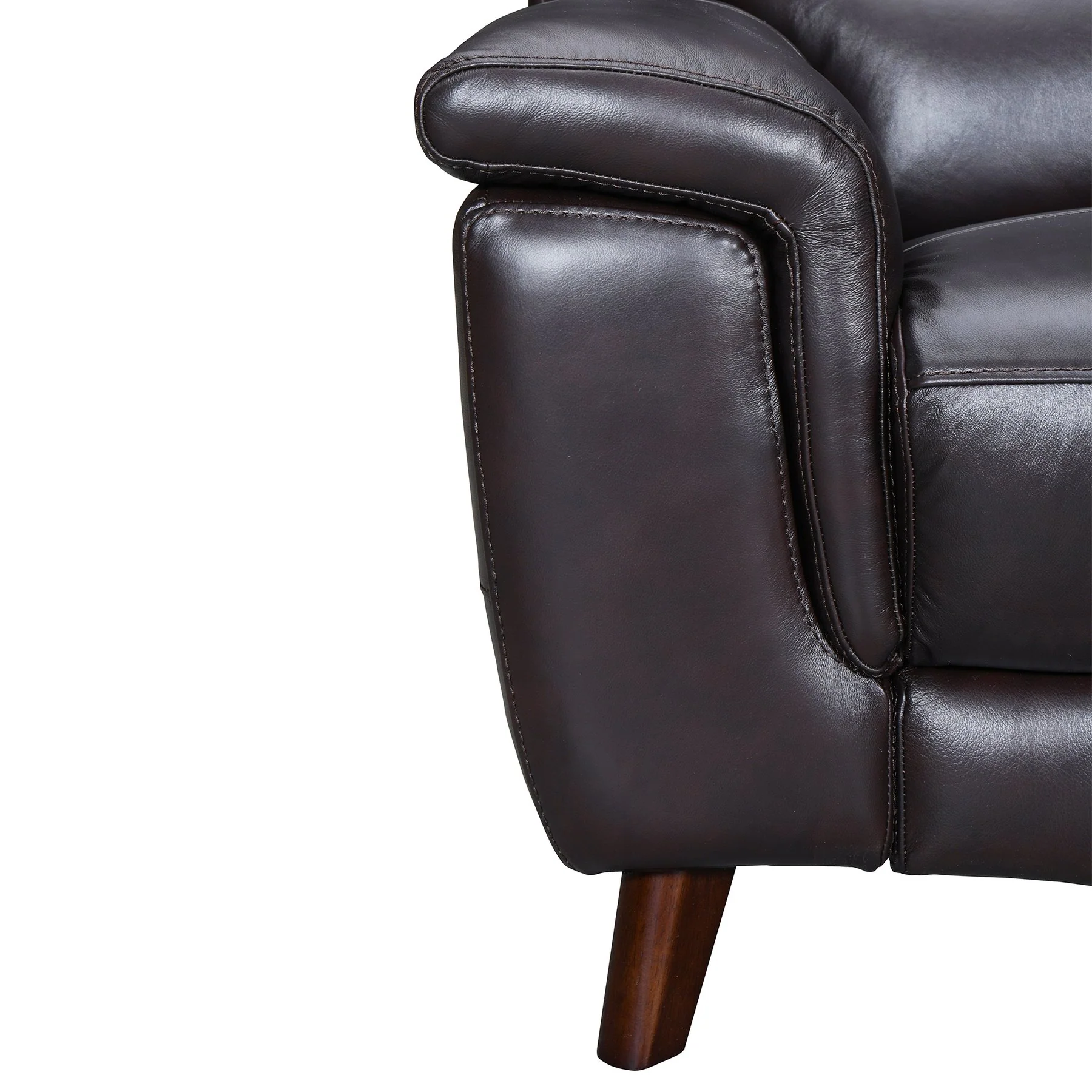 Lizette Brown Leather Power Recliner with USB - Image 4