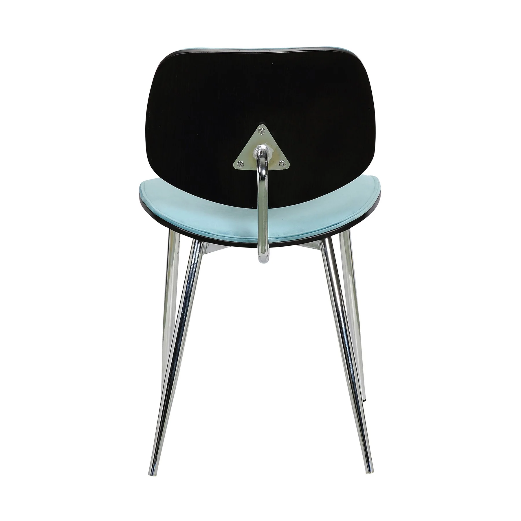 Lizzy Blue Velvet Modern Dining Accent Chairs - Set of 2 - Image 3