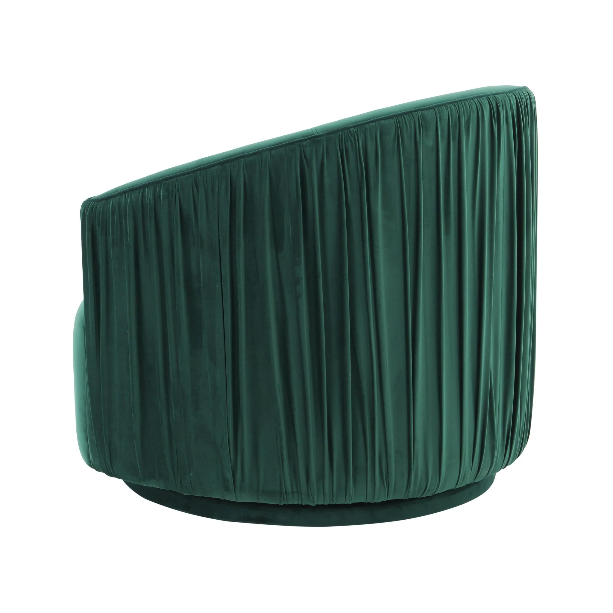 London Forest Green Pleated Swivel Chair - Image 4