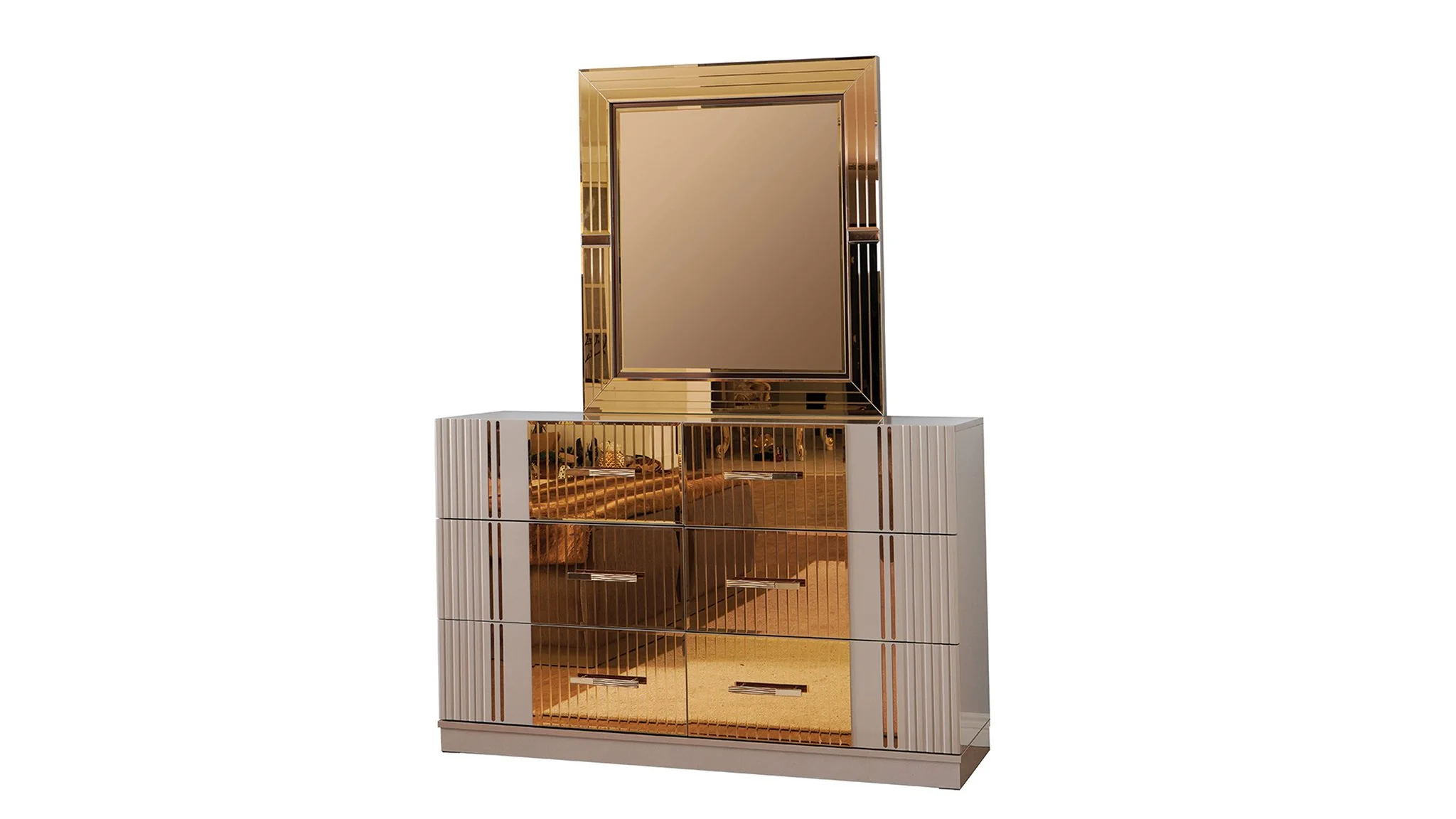 Lorenzo King 5 Pc Bedroom Set River Sand - Image 5