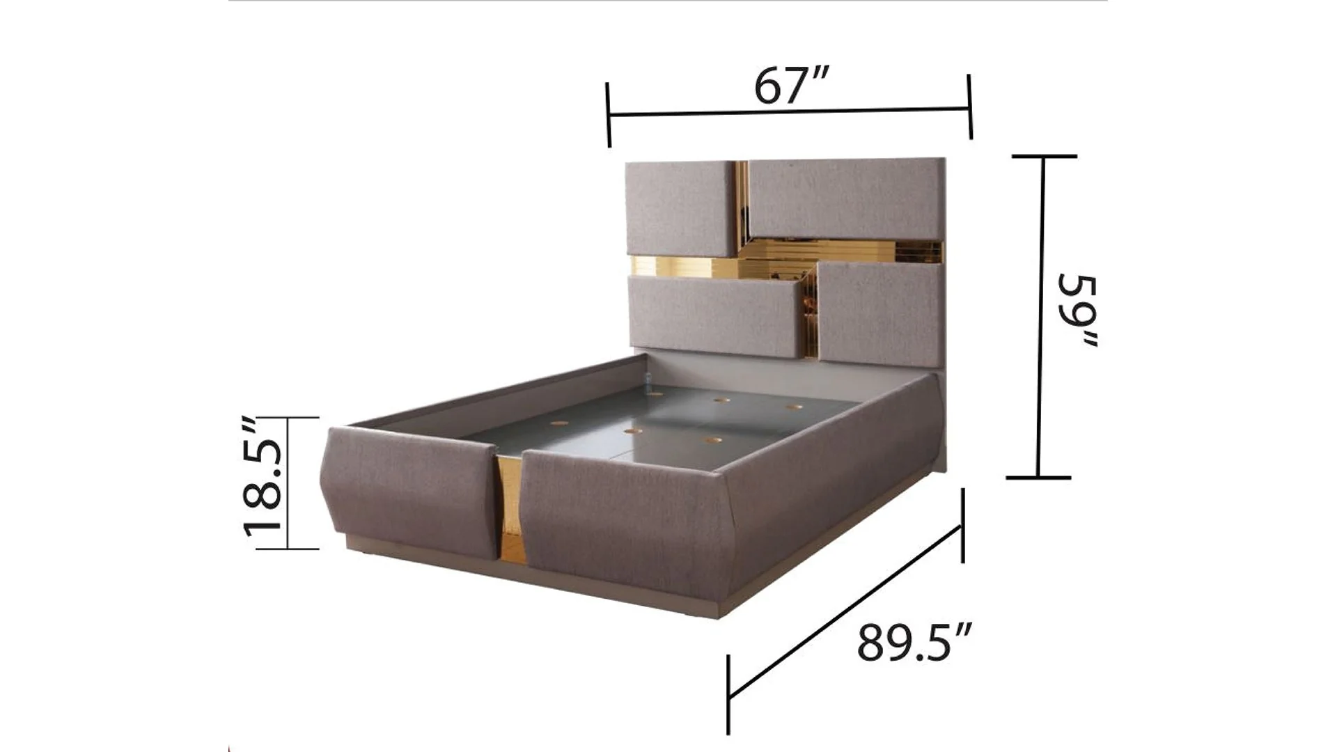 Lorenzo Queen 5 Pc Bedroom Set River Sand - Image 4