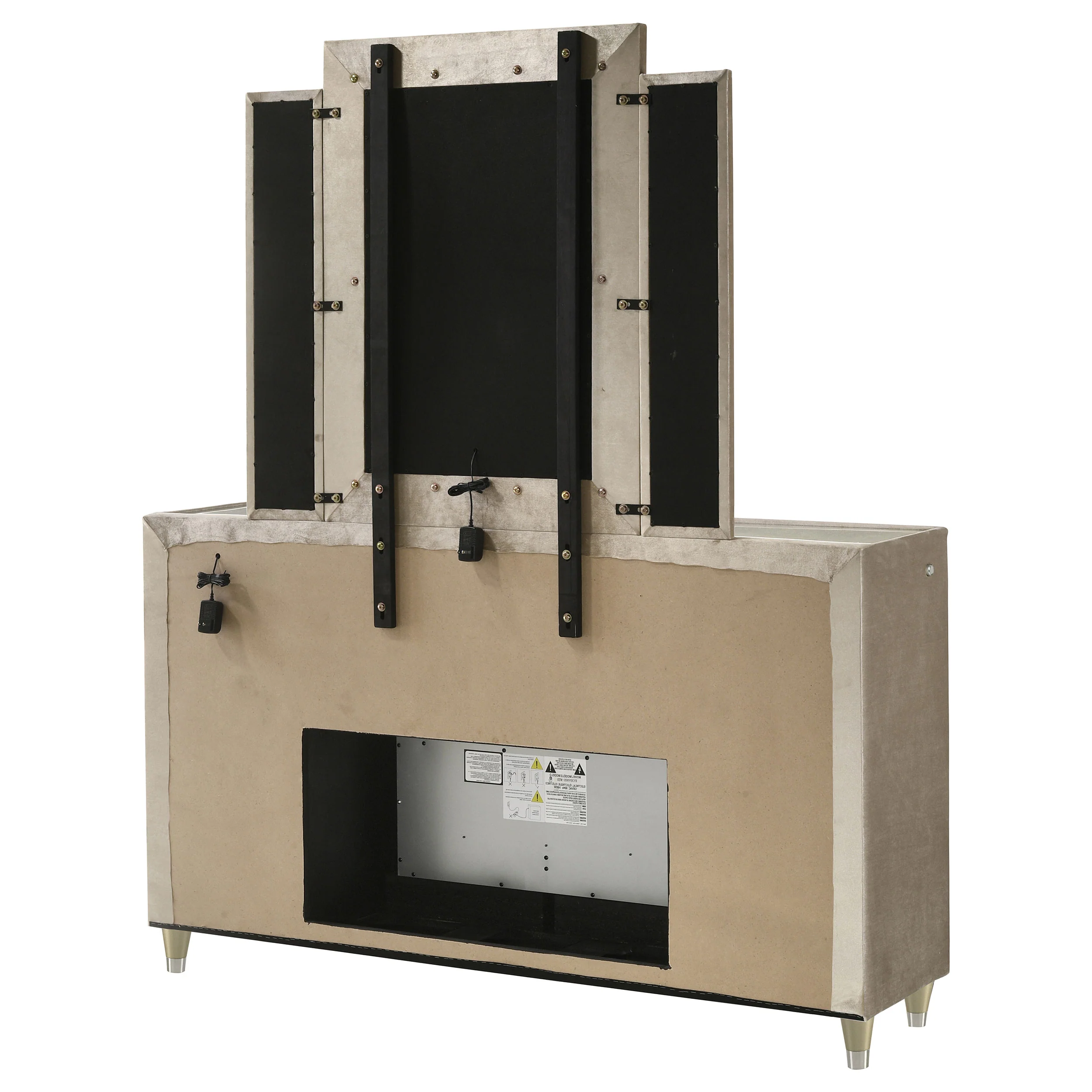 Lorient LED Dresser with LED Mirror and Flame Visualizer - Image 8