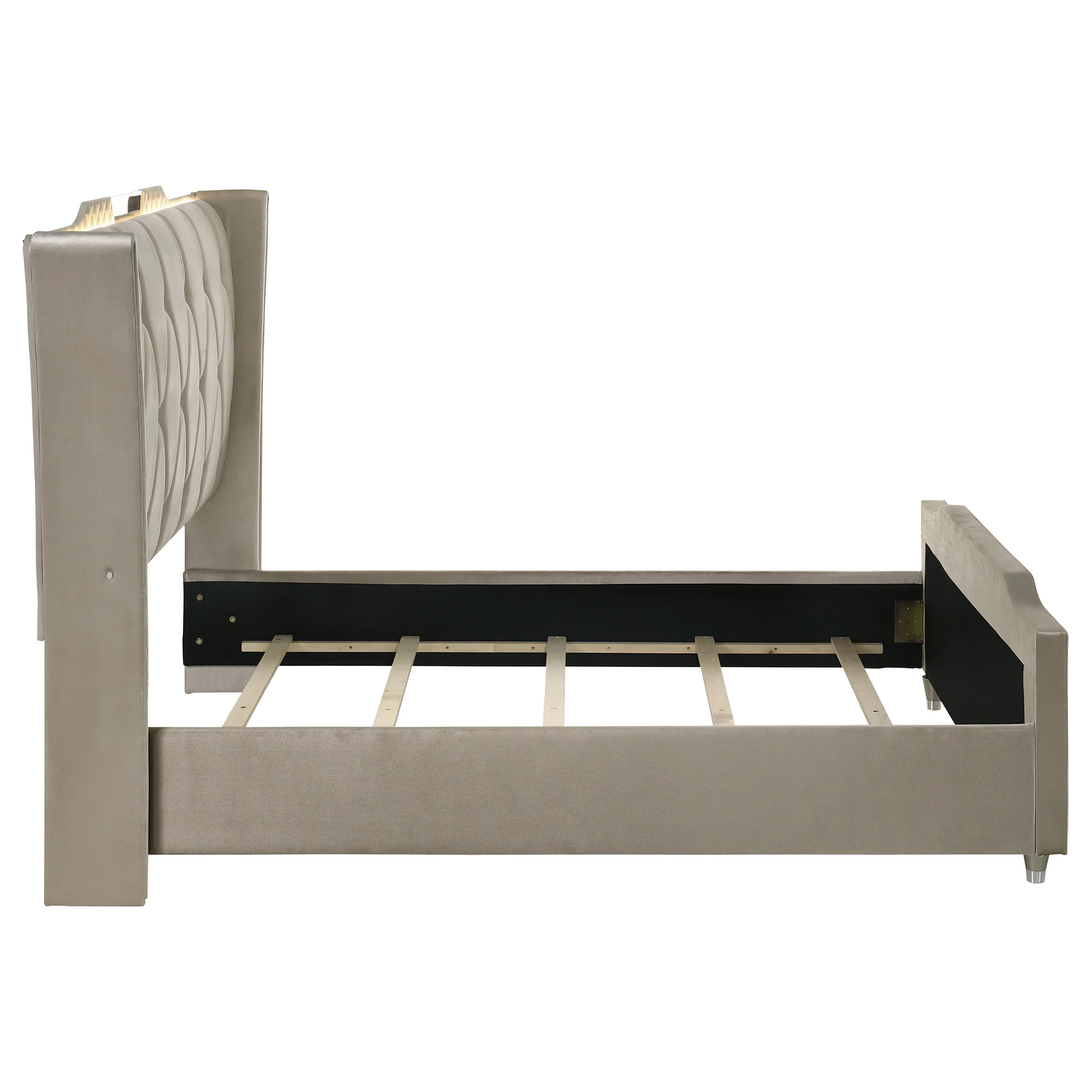 Lorient Wingback Bed with LED Lighting - Image 6
