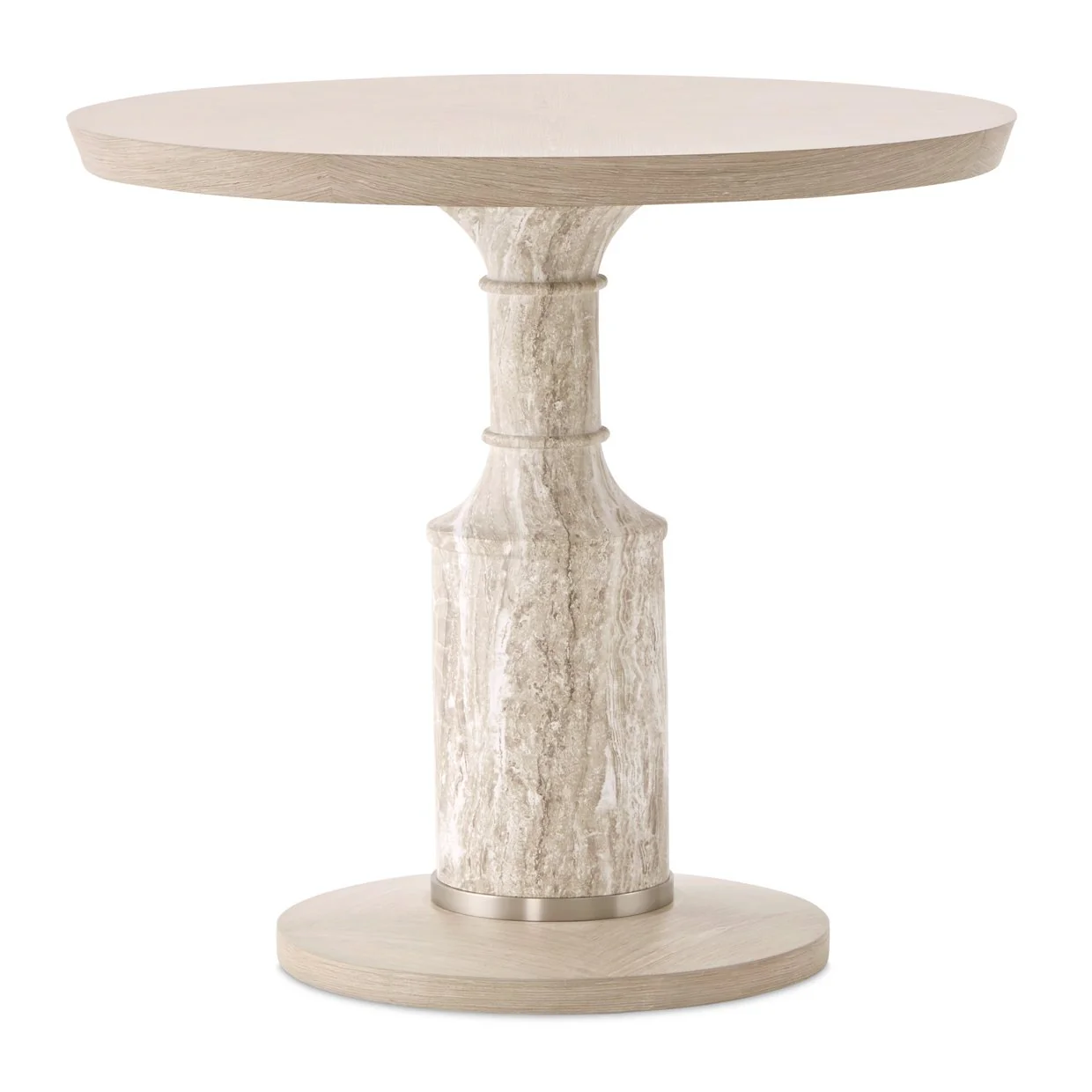 Lotus Bay 40" Round Gathering Table - Sand - Image 10