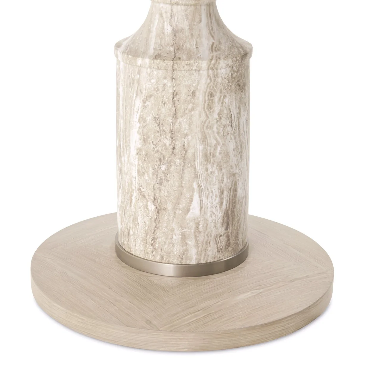 Lotus Bay 40" Round Gathering Table - Sand - Image 3