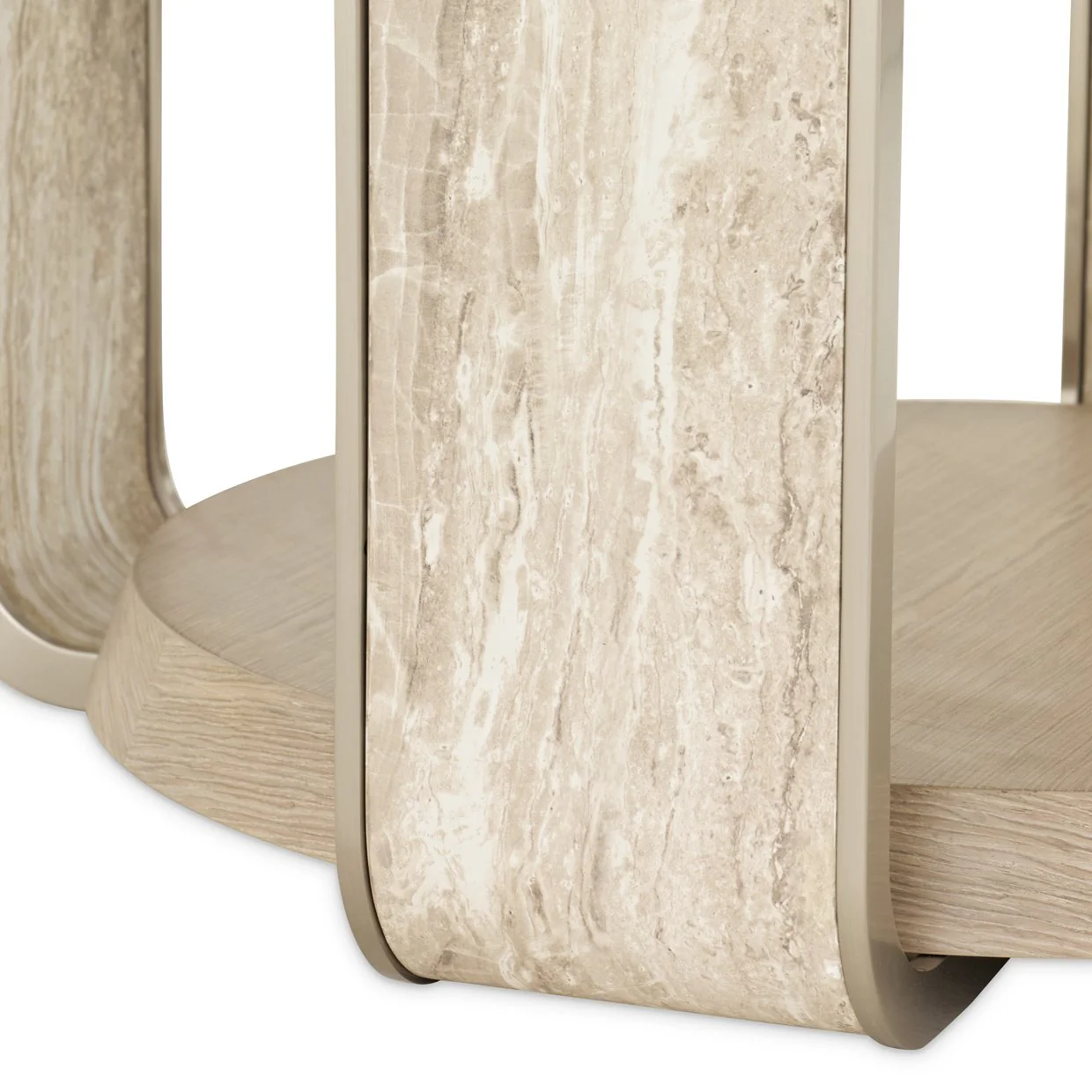 Lotus Bay 60" Round Dining Table - Sand - Image 3