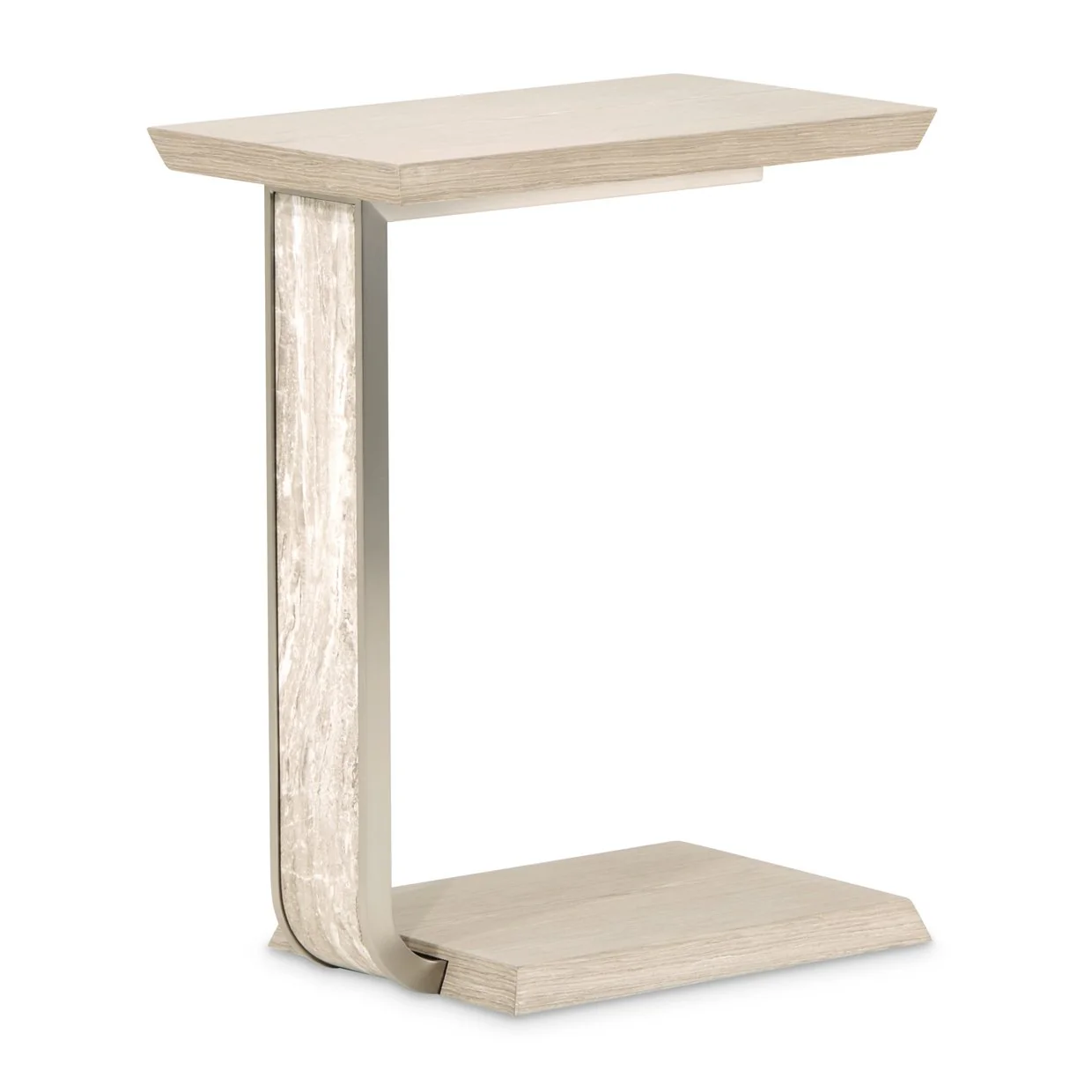 Lotus Bay C-Shaped Accent Table - Sand - Image 4