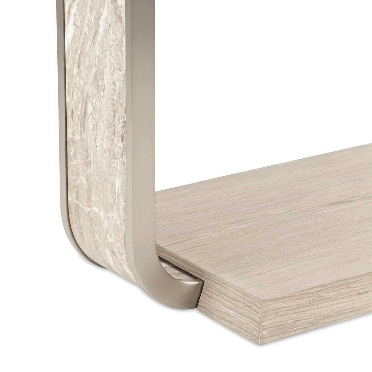 Lotus Bay C-Shaped Accent Table - Sand - Image 7
