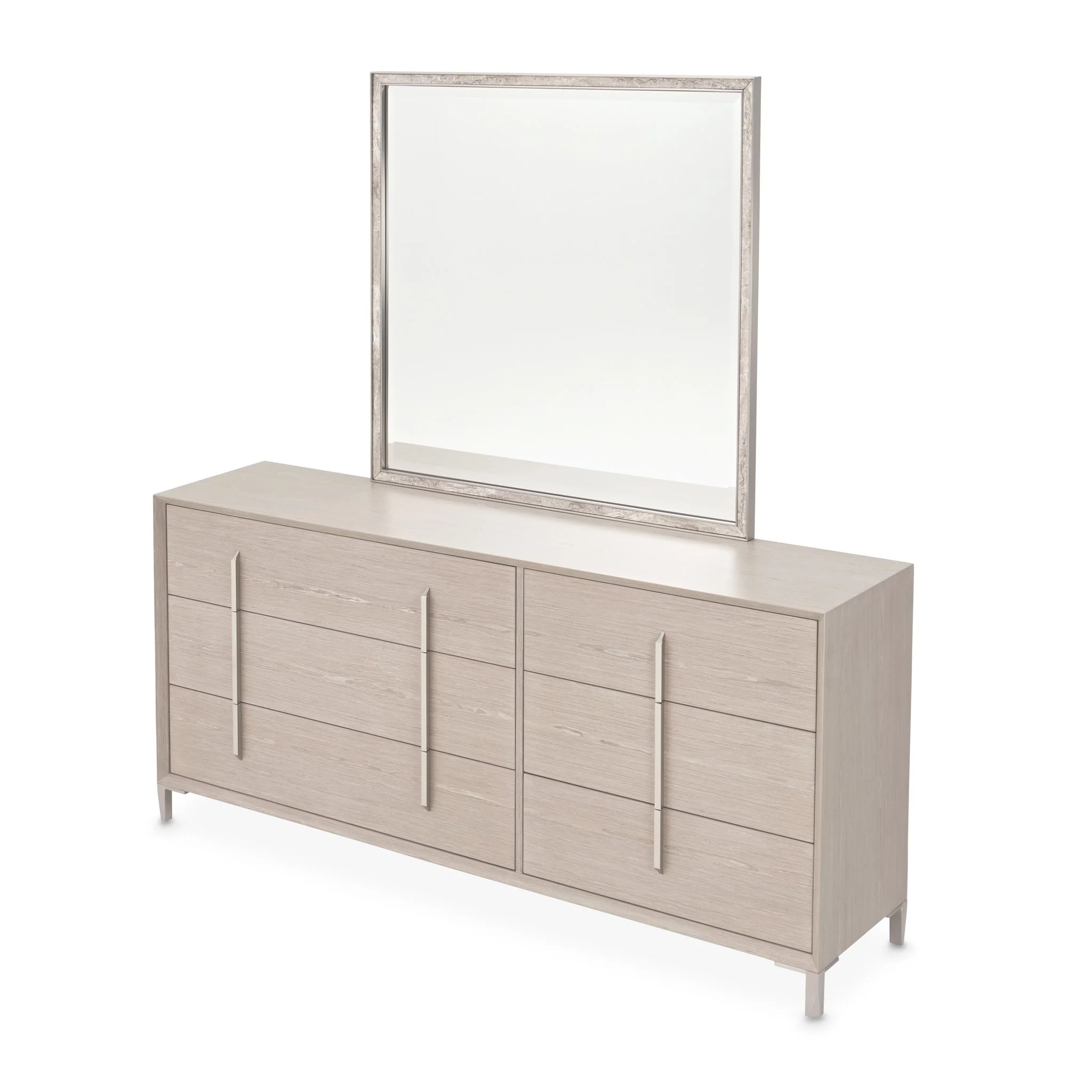 Lotus Bay Large Dresser with Mirror - Sand - Image 3