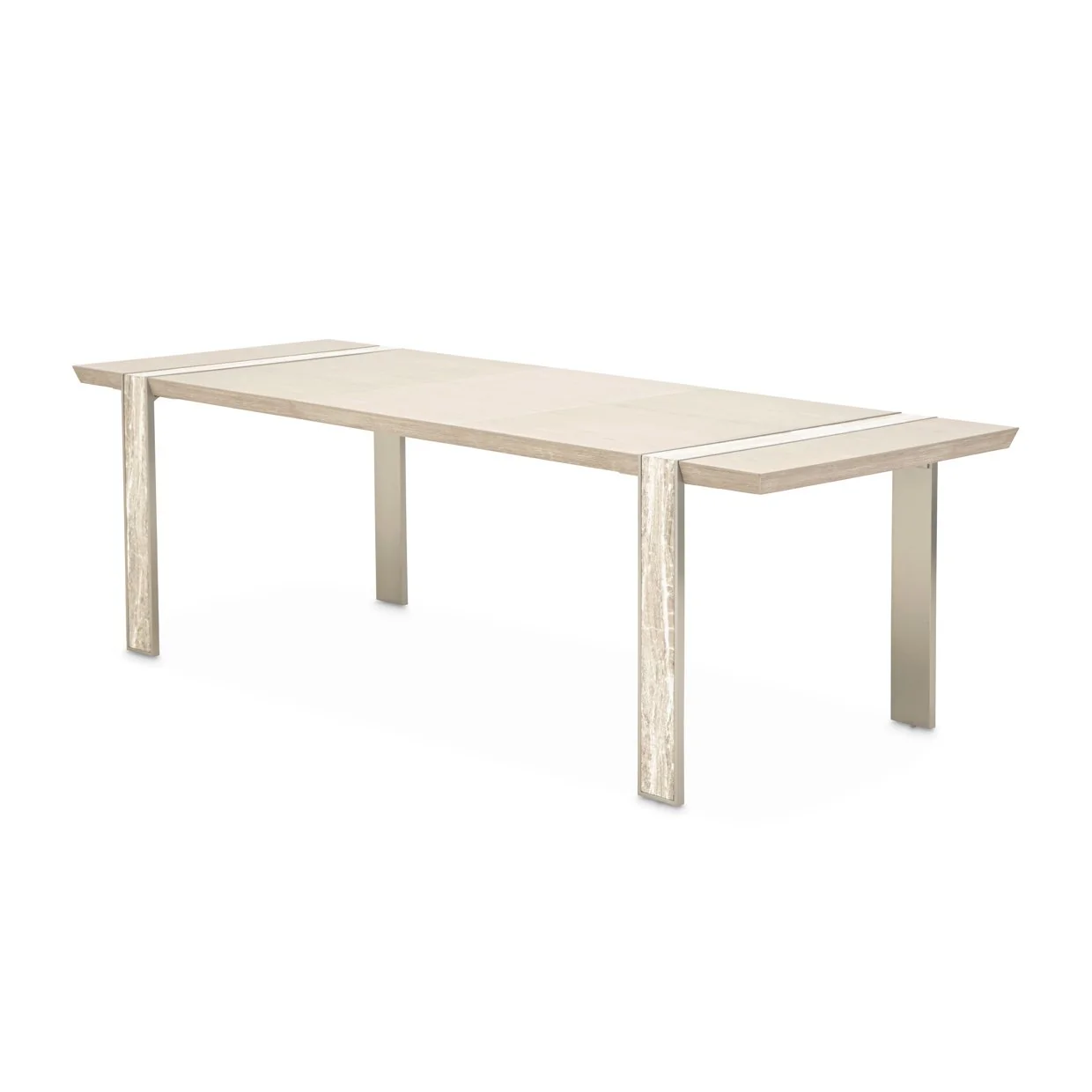 Lotus Bay Narrow Rectangular Dining Table - Sand - Image 11