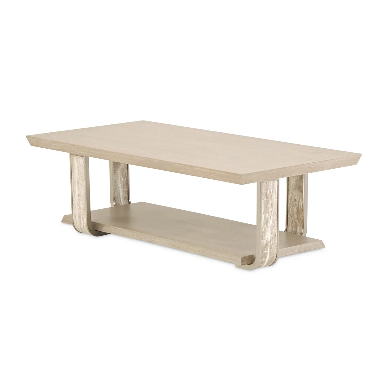 Lotus Bay Rectangular Cocktail Table - Sand - Image 8