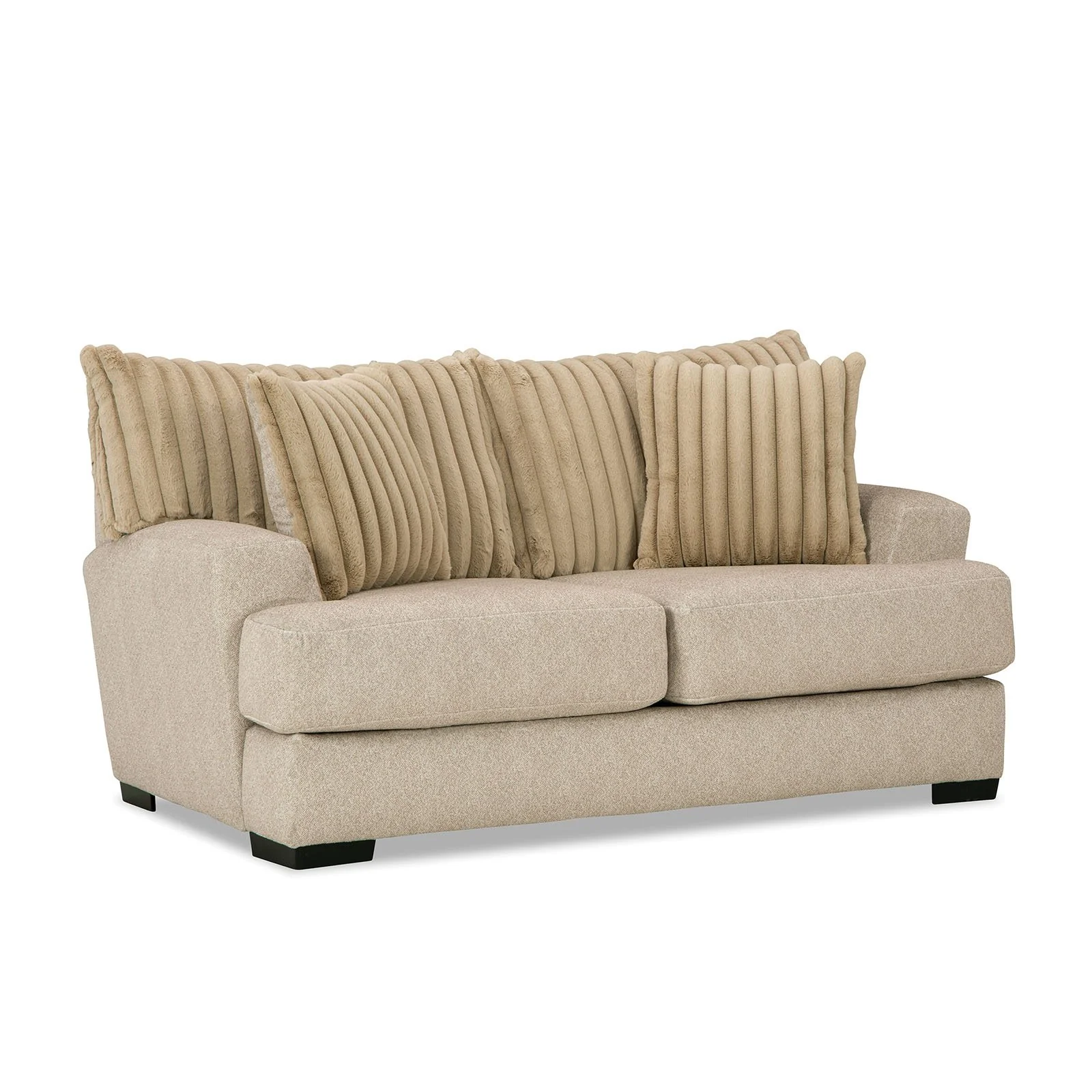 Loughlin Loveseat, Light Brown - Image 3