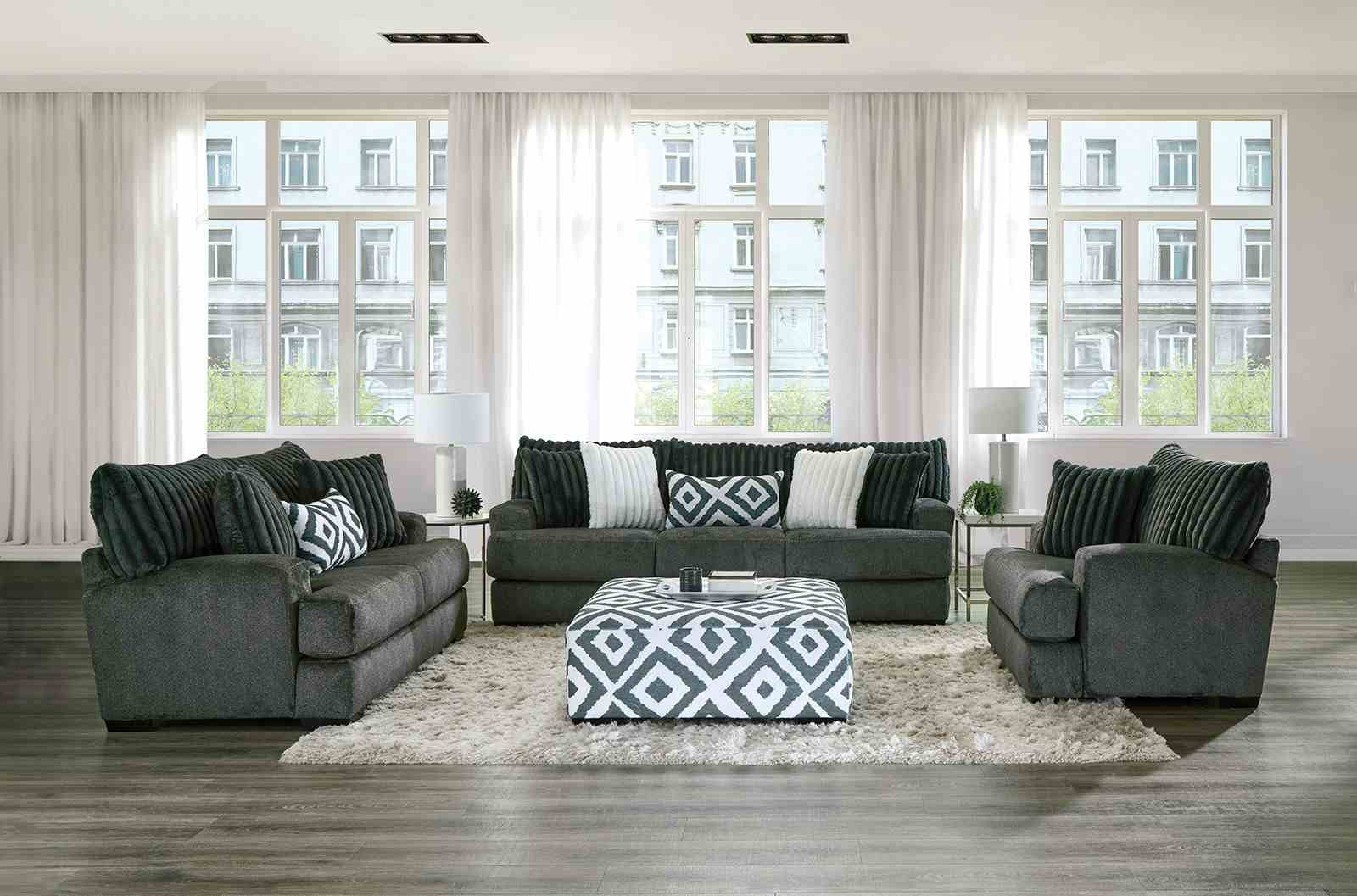 Loughlin Swivel Chair, Gun Metal - Image 2