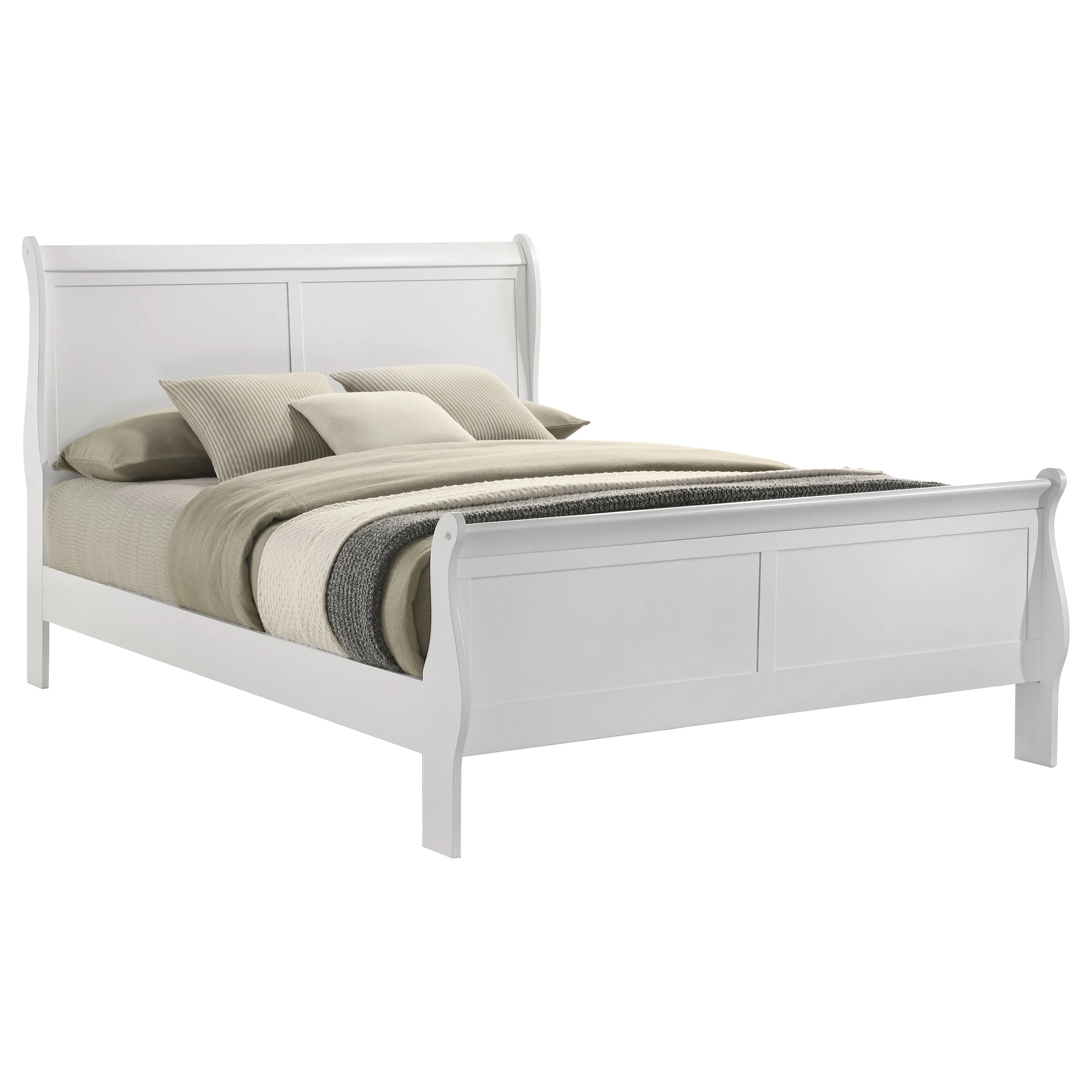 Louis Philippe Sleigh Panel Bed - Image 46