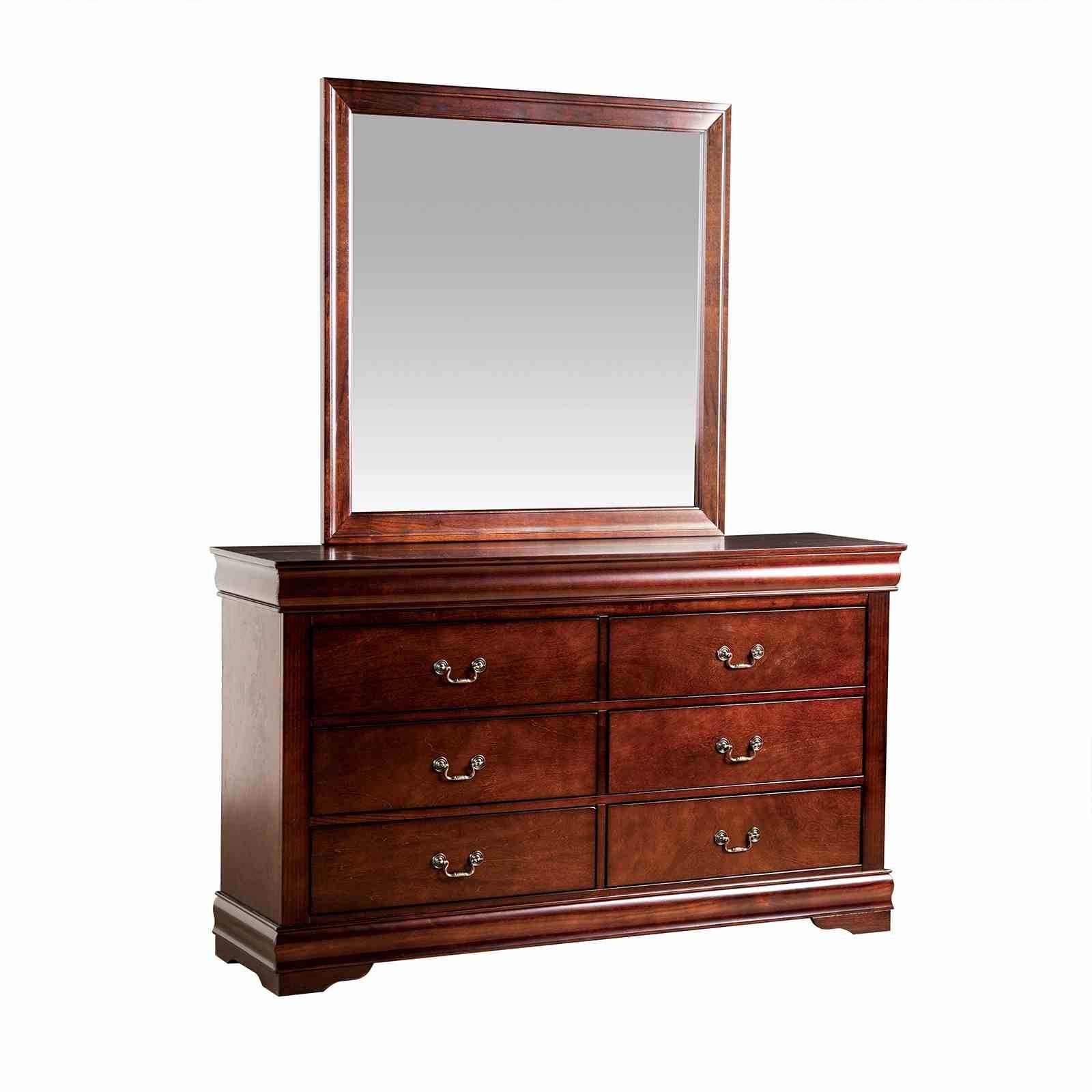 Louis Philippe Mirror, Cherry - Image 3
