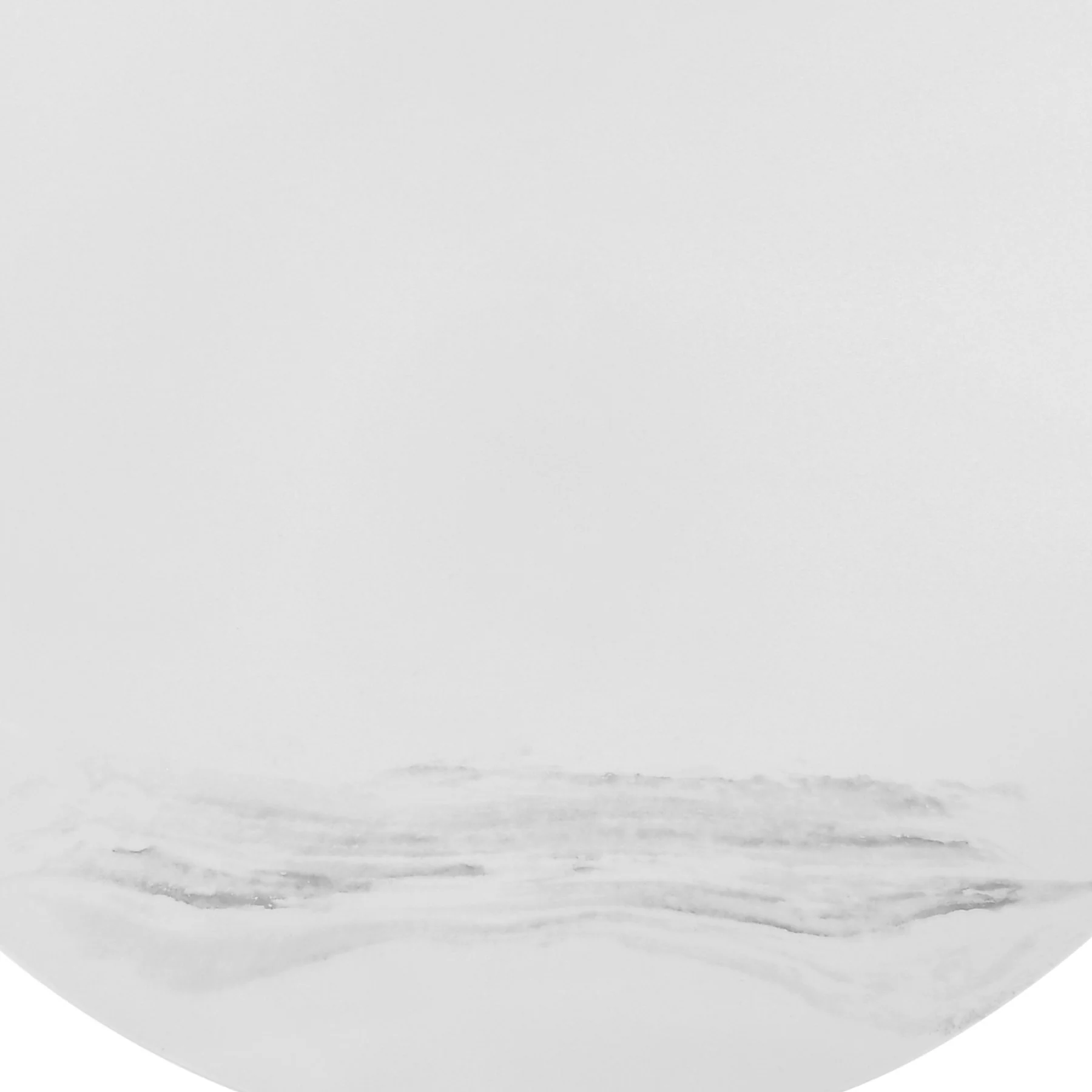 Loxley White Marble Coffee Table with Black Metal Base - Image 5