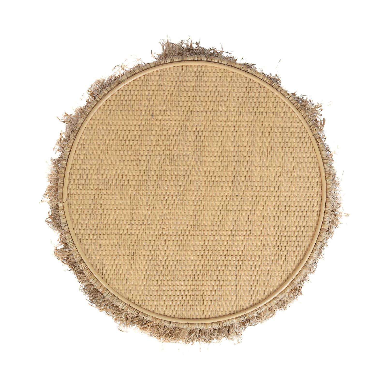 Luau Natural Rattan Round End Table - Image 3