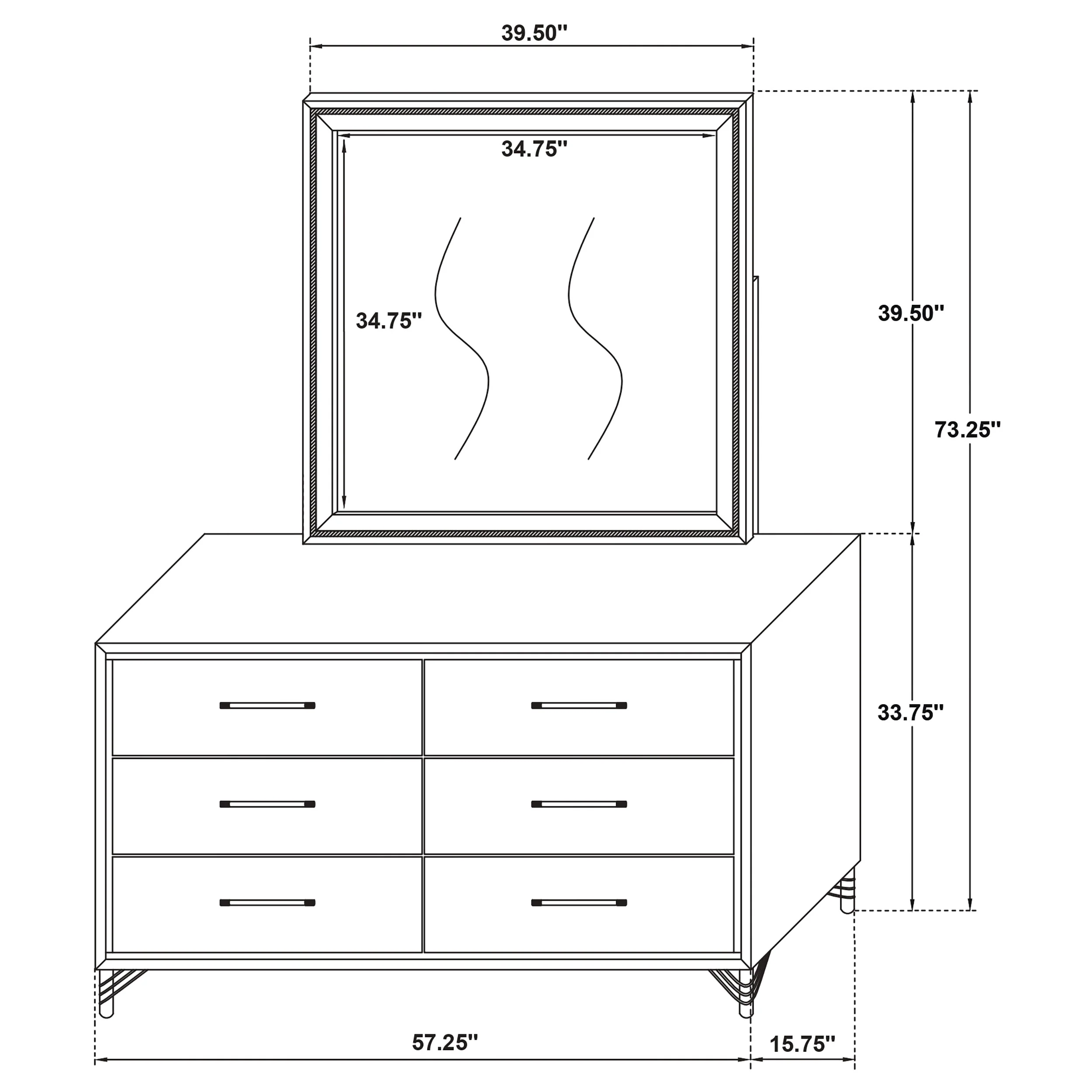 Lucia Dresser with Mirror - Image 27