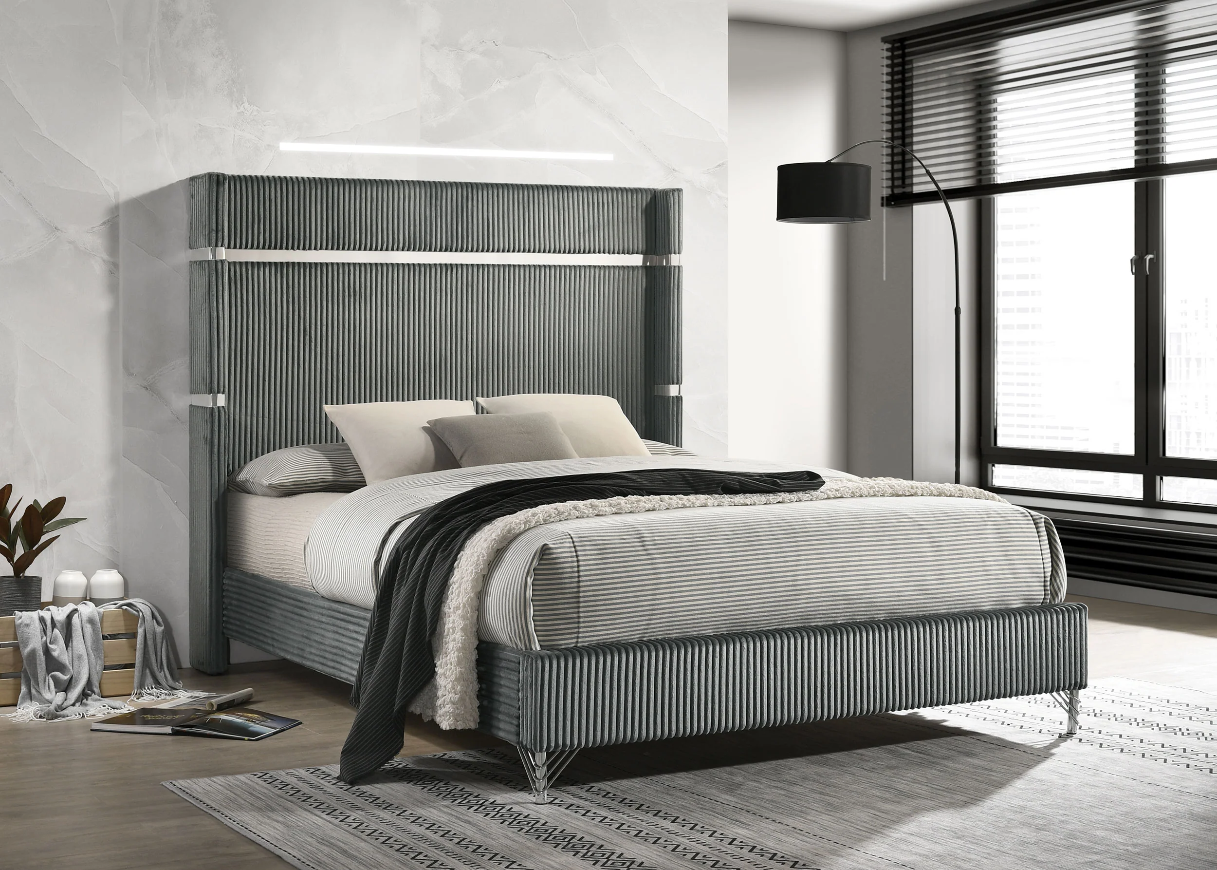 Lucia Wingback Bed - Image 2