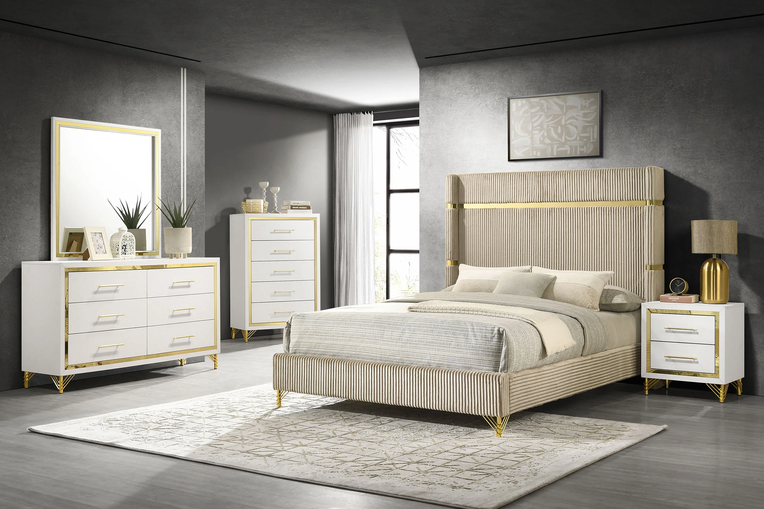 Lucia Wingback Bed - Image 28