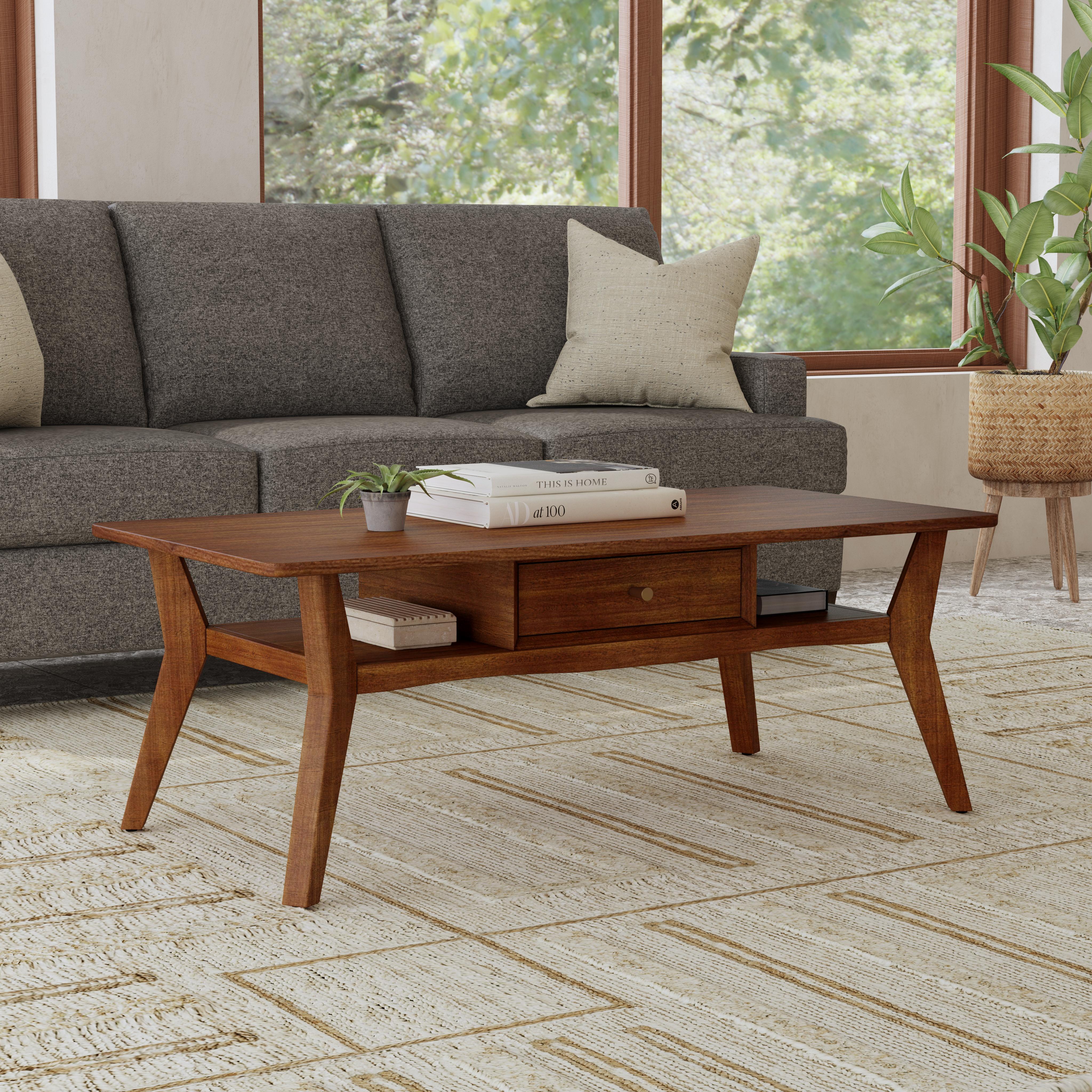 Ludwig W1085-0312 Rectangular Coffee Table with Drawer - Image 2