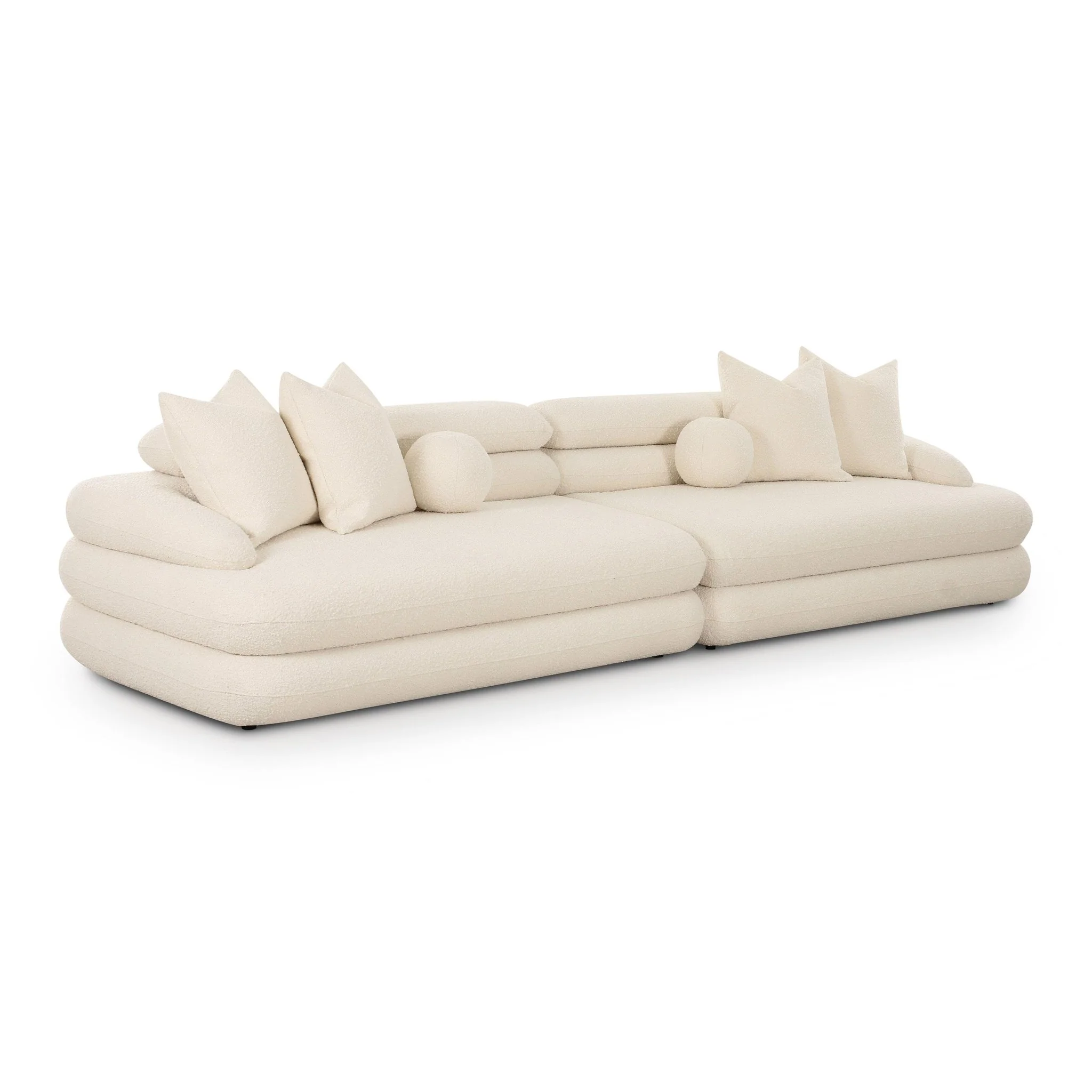 Lulu Cream Boucle Modular Sofa - Image 3