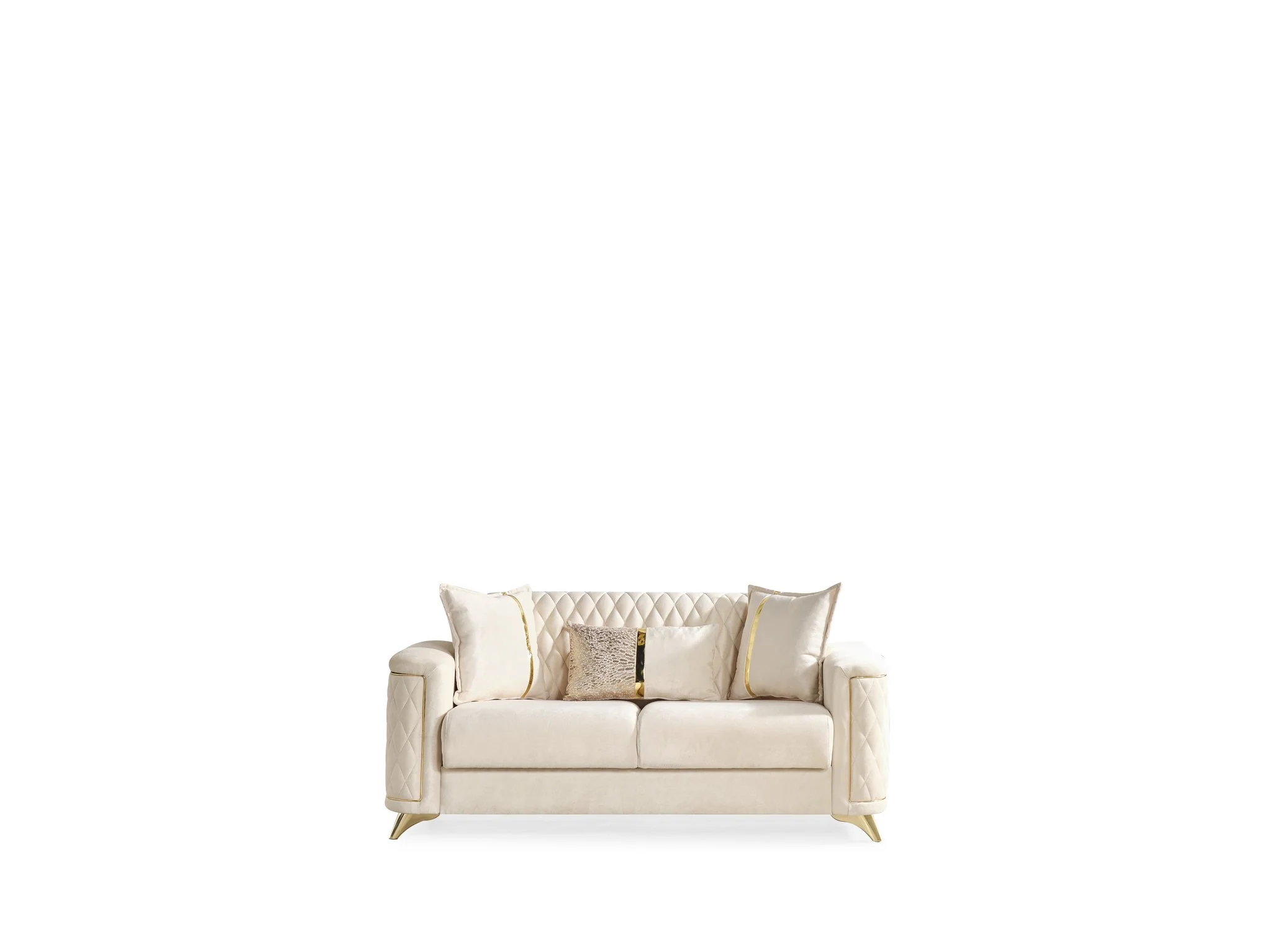 Luna 2PC Living Room Set Ivory - Image 2