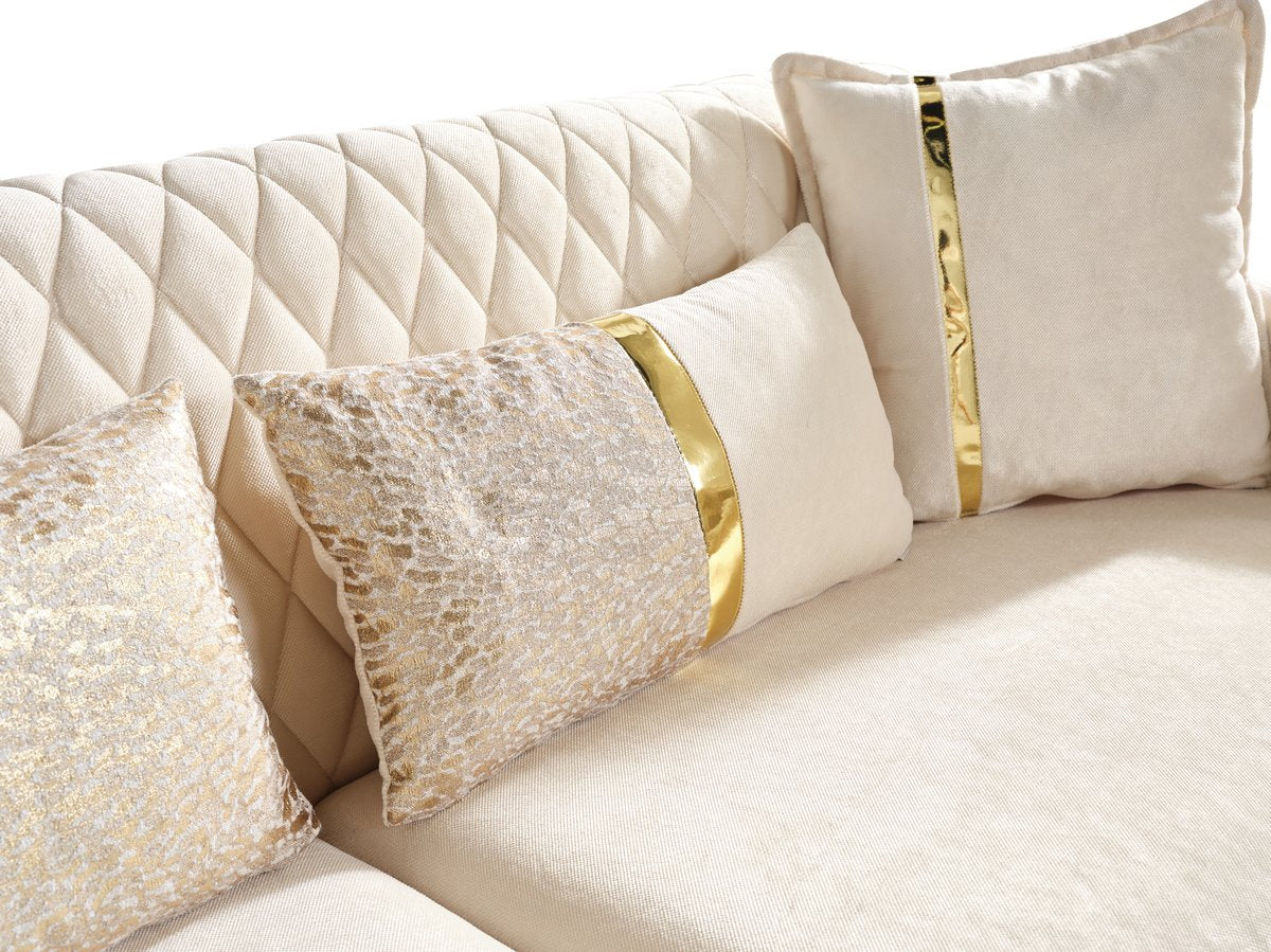 Luna Sofa Ivory - Image 4