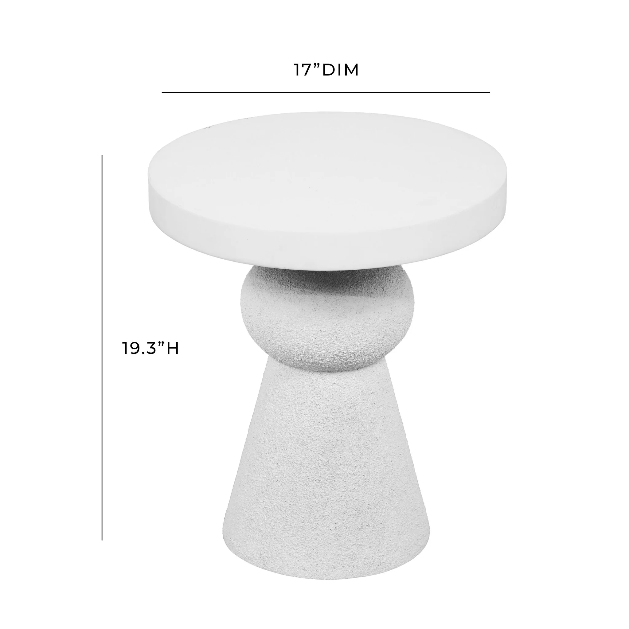 Lupita White Side Table - Image 6