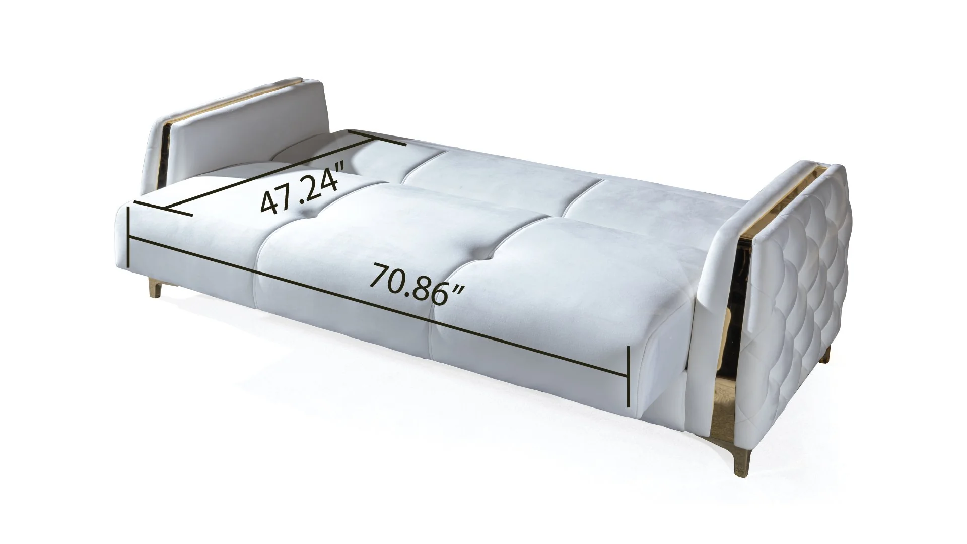 Lust 2PC Living Room Set Off White - Image 9
