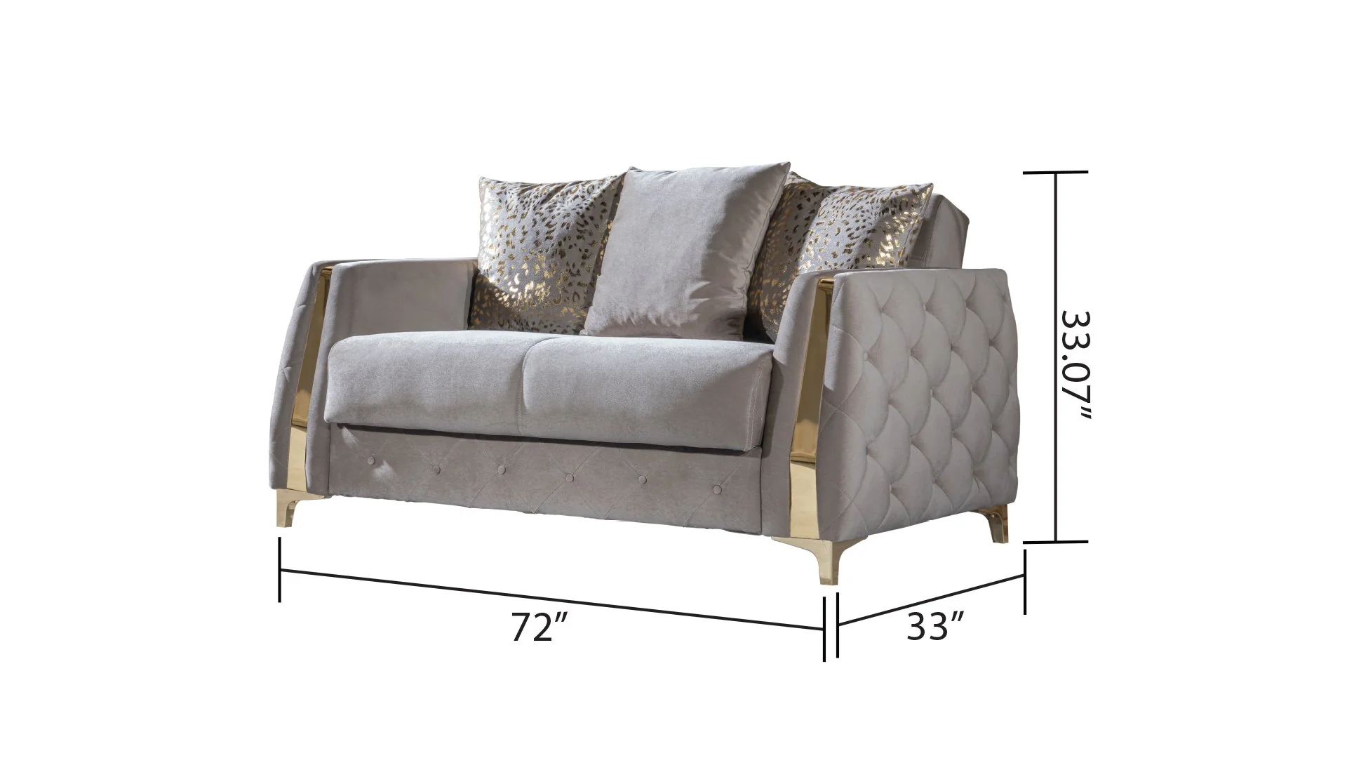 Lust 2PC Living Room Set Taupe - Image 7